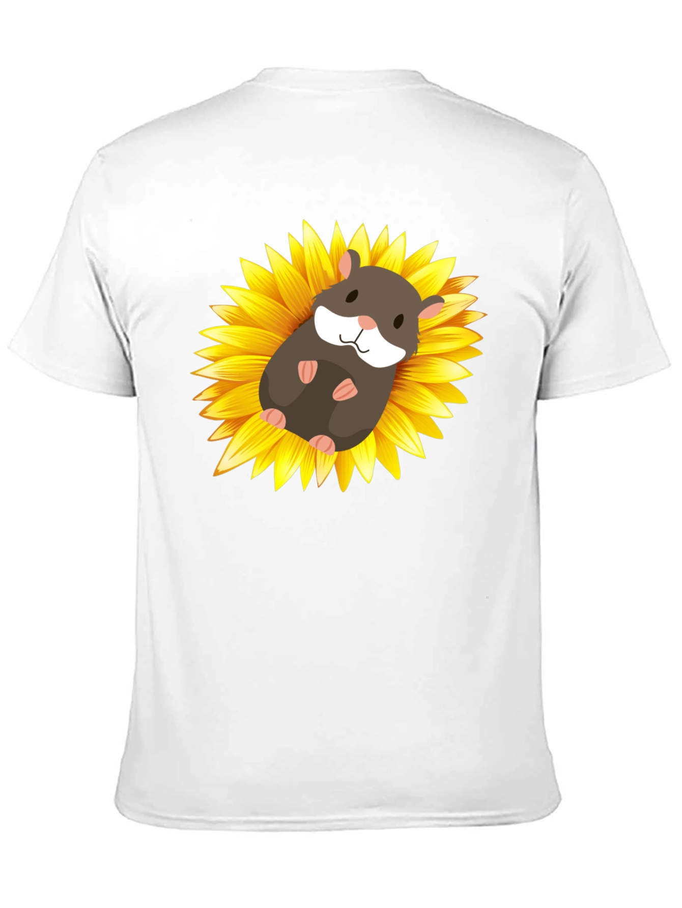 Black Hamster Sunflower Graphic T-Shirt view 11