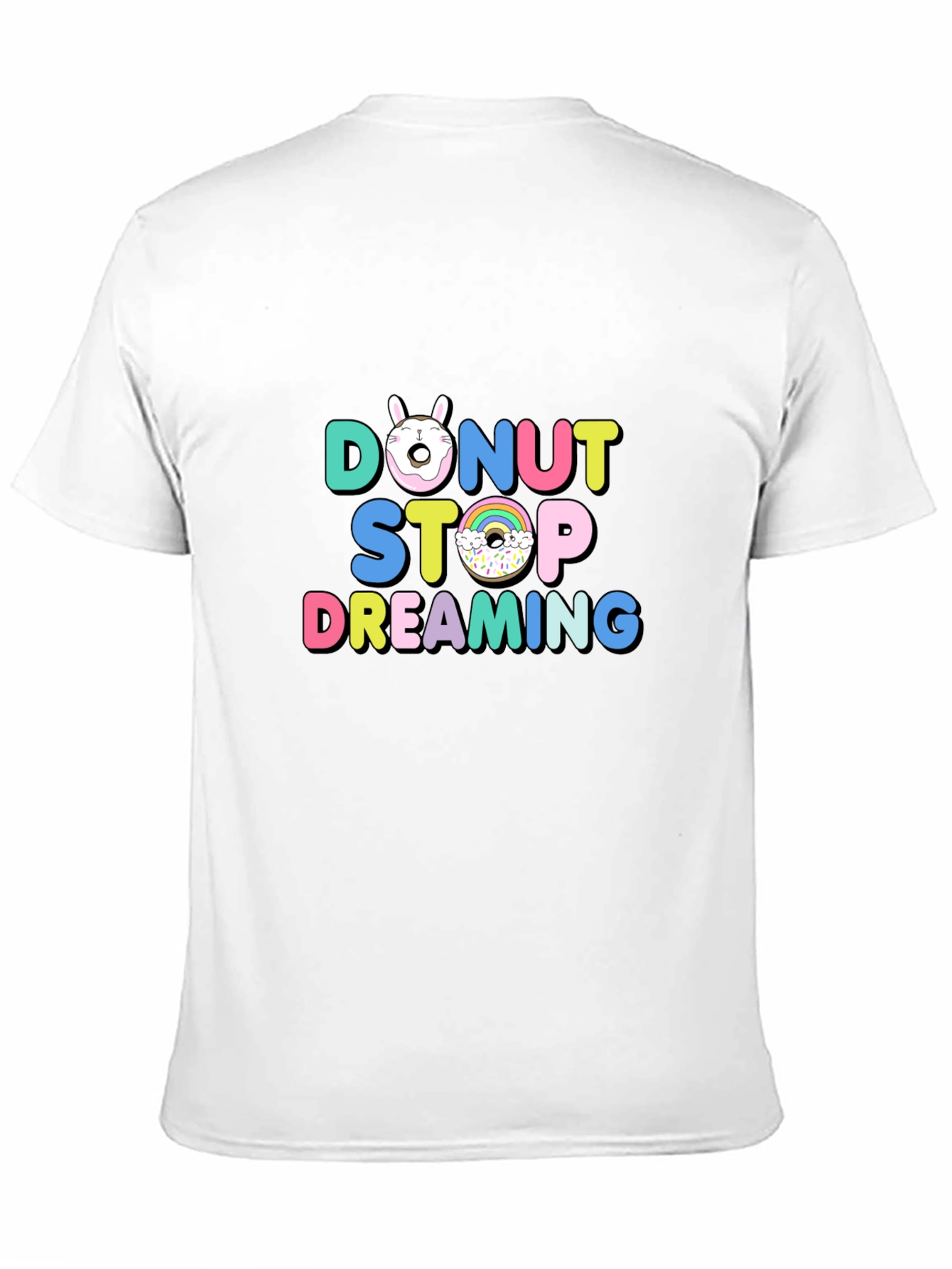 Black Donut Stop Dreaming Graphic T-Shirt view 11