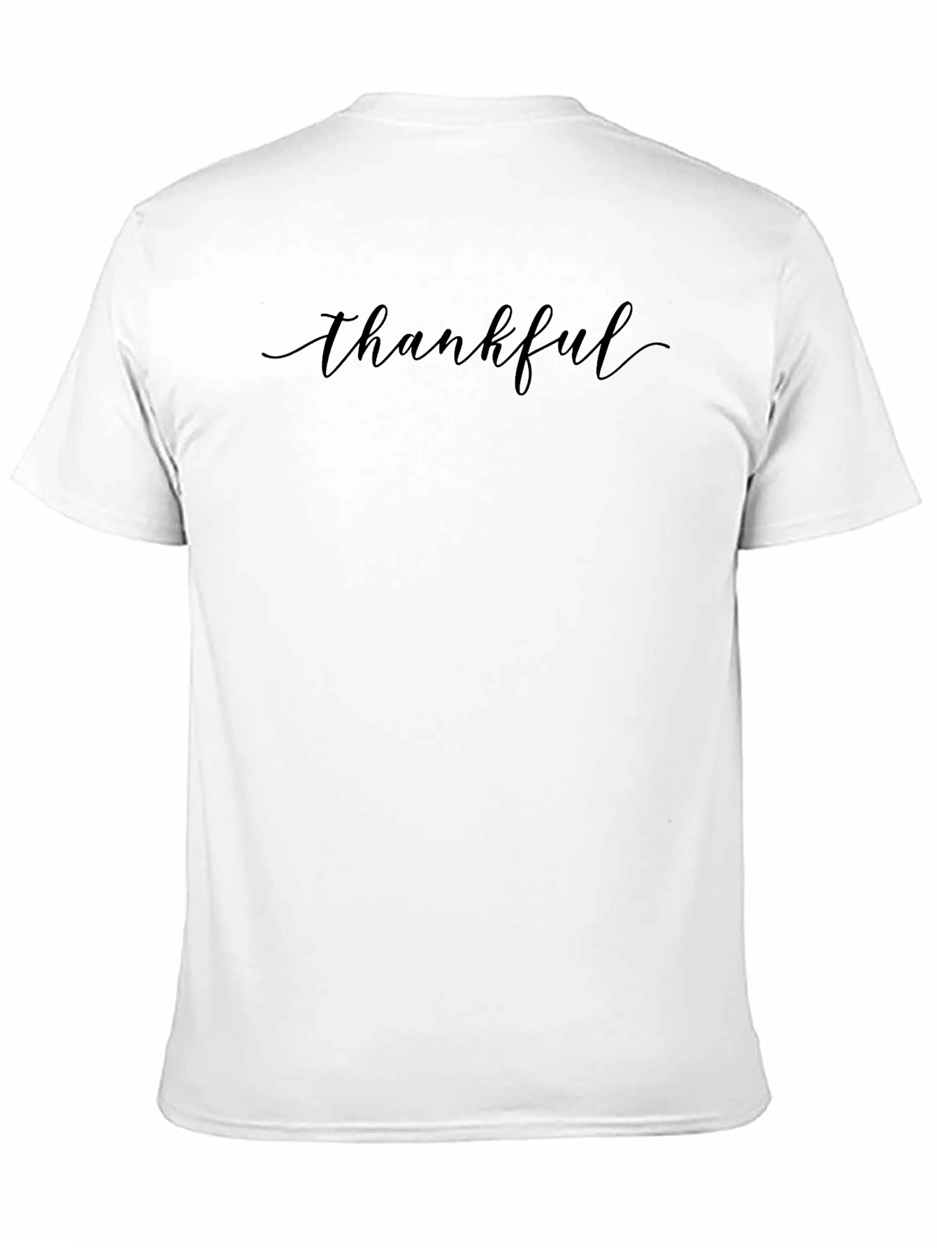 Black Thankful Graphic Tee - Black Cotton Blend view 11