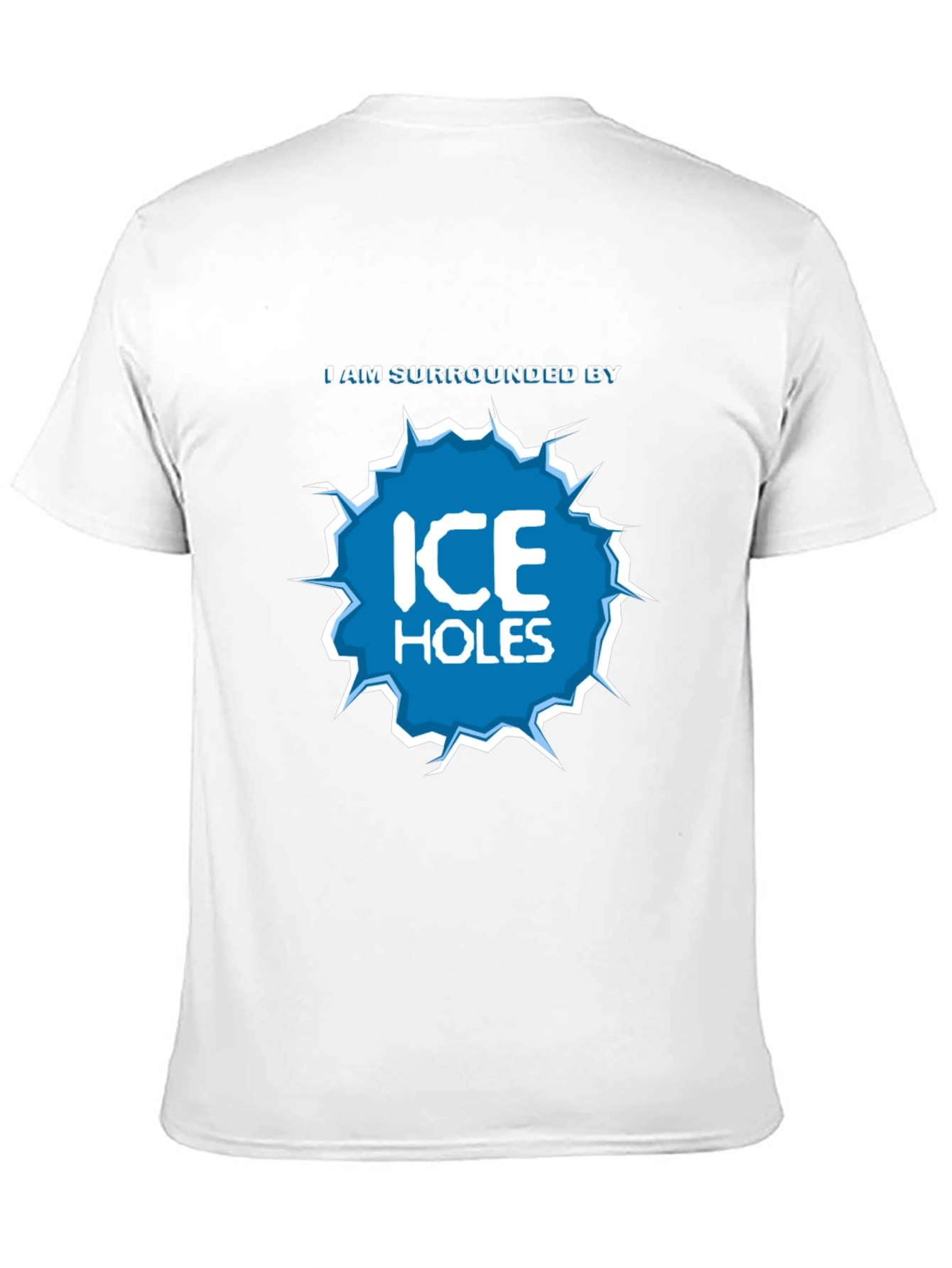 Black I Am Surrounded by Ice Holes Graphic T-Shirt view 11