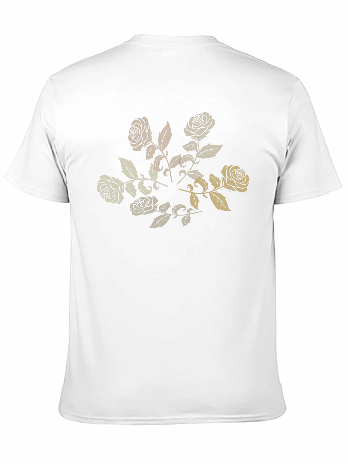 Black Men's Black Rose Graphic Tee view 11