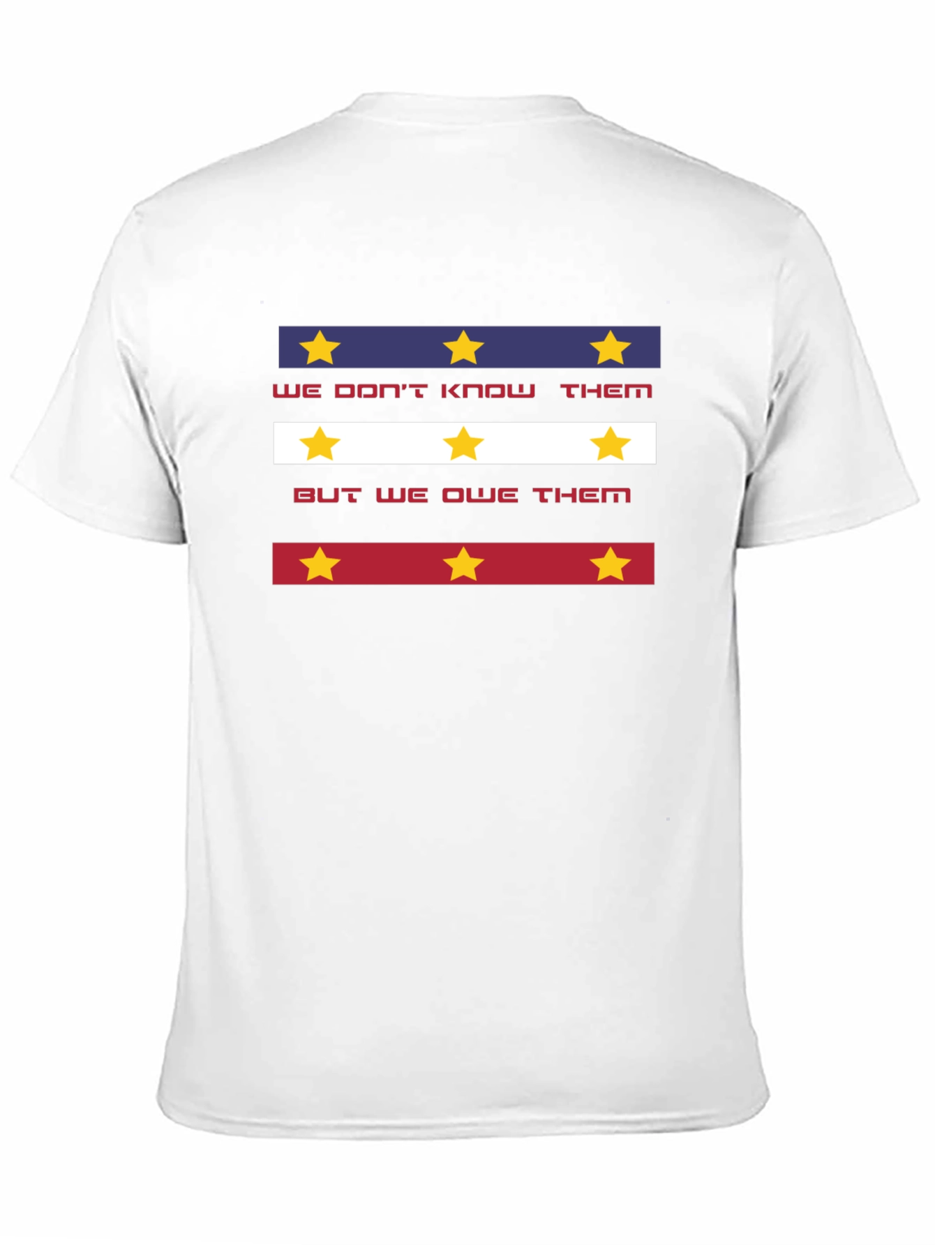 Black Patriotic "We Don't Know Them" Graphic Tee view 11