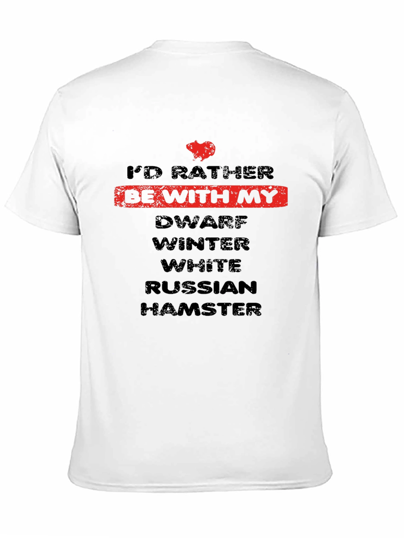 Black Dwarf Hamster Lover T-Shirt view 11