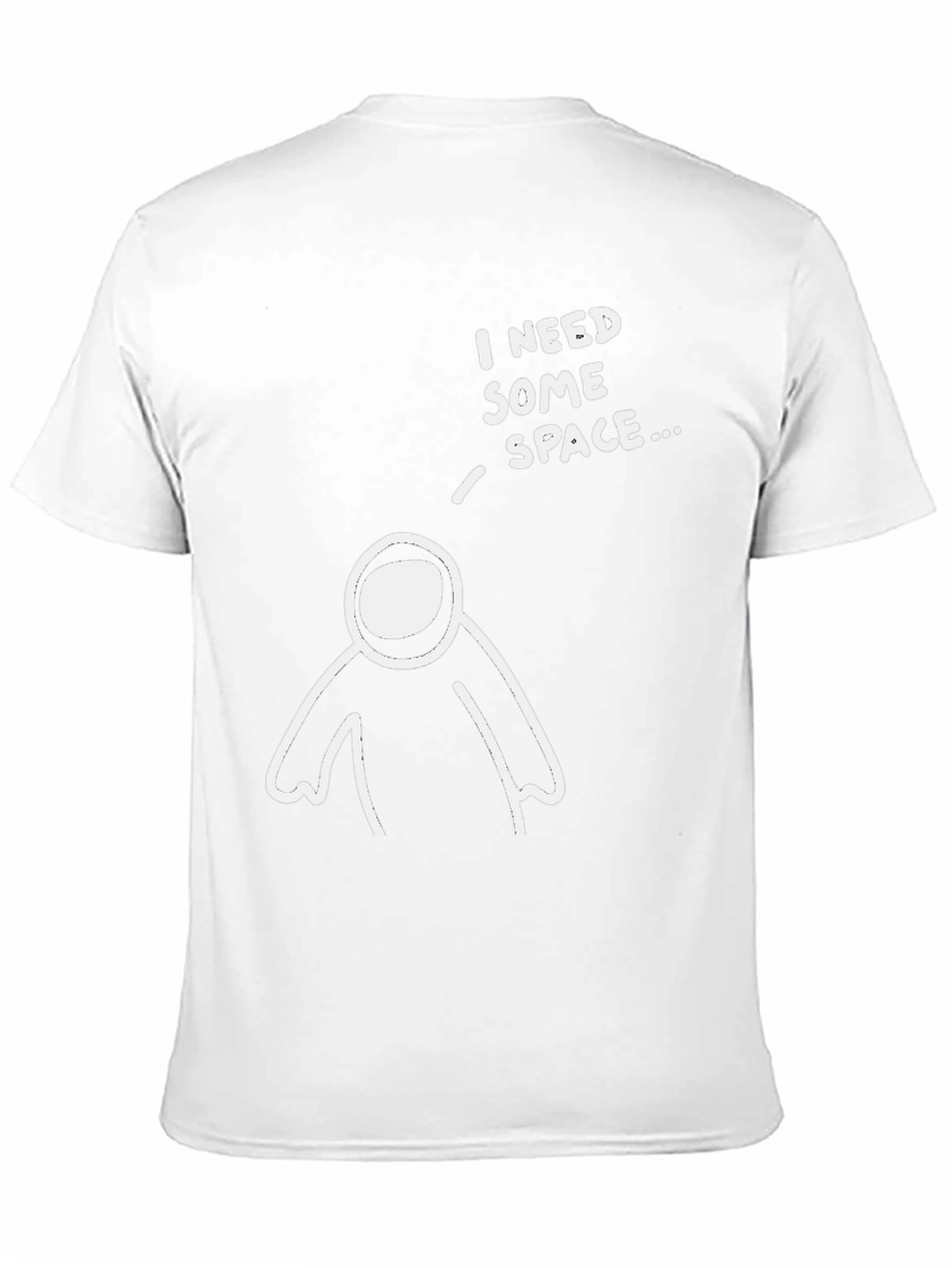 Black I Need Some Space T-Shirt view 11