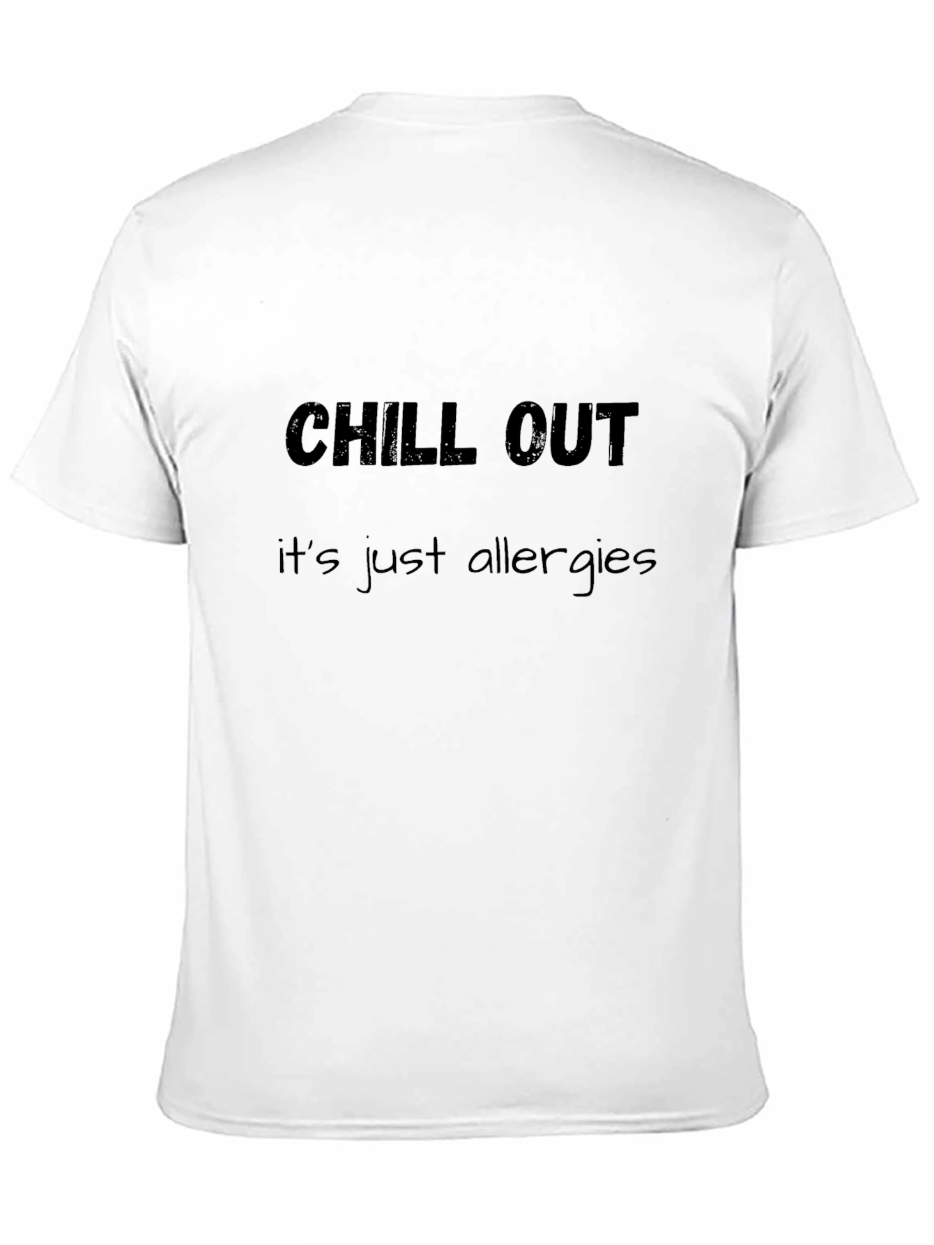 Black Chill Out Allergy Tee - Comfort & Style view 11