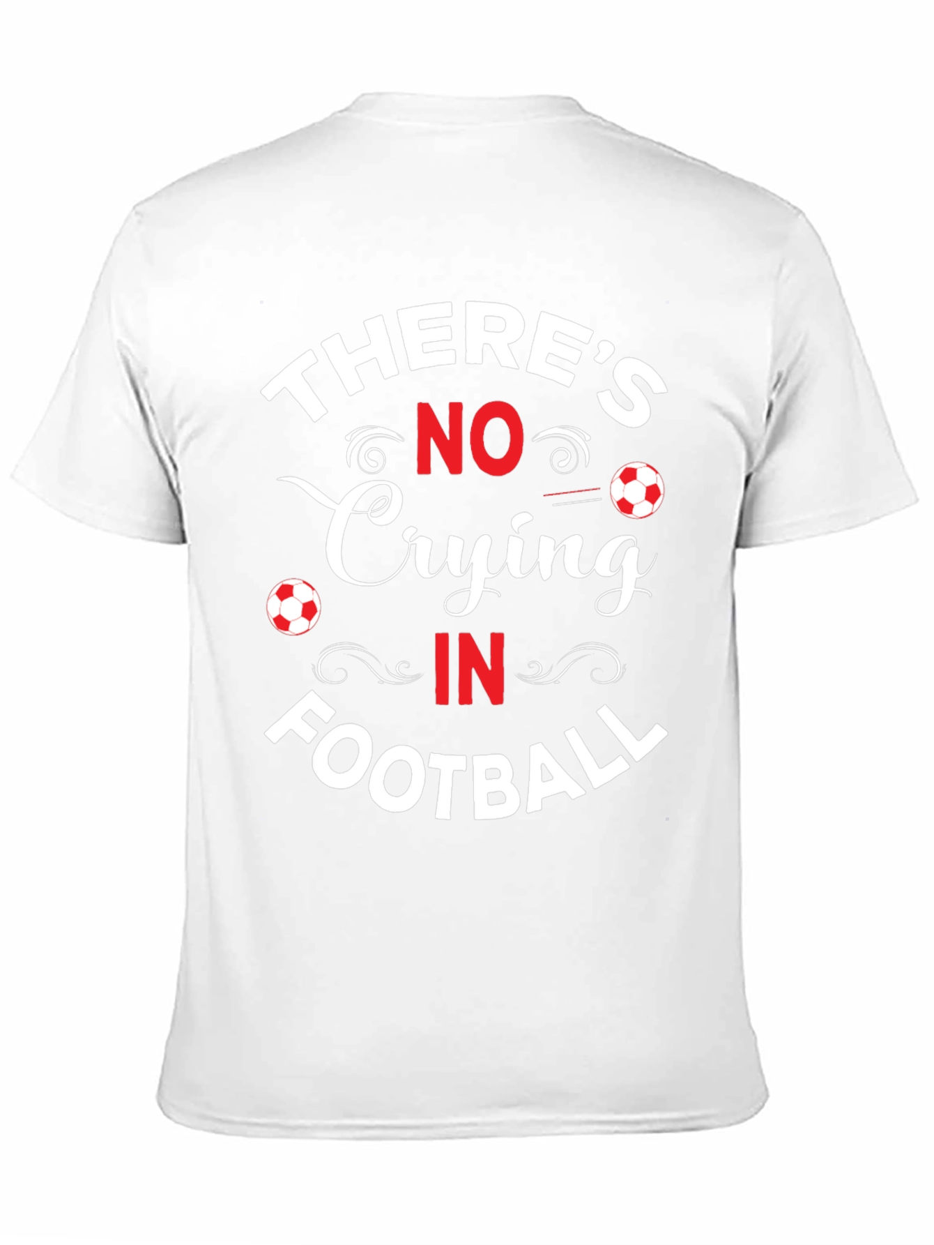 Black No Crying in Football Graphic T-Shirt view 11
