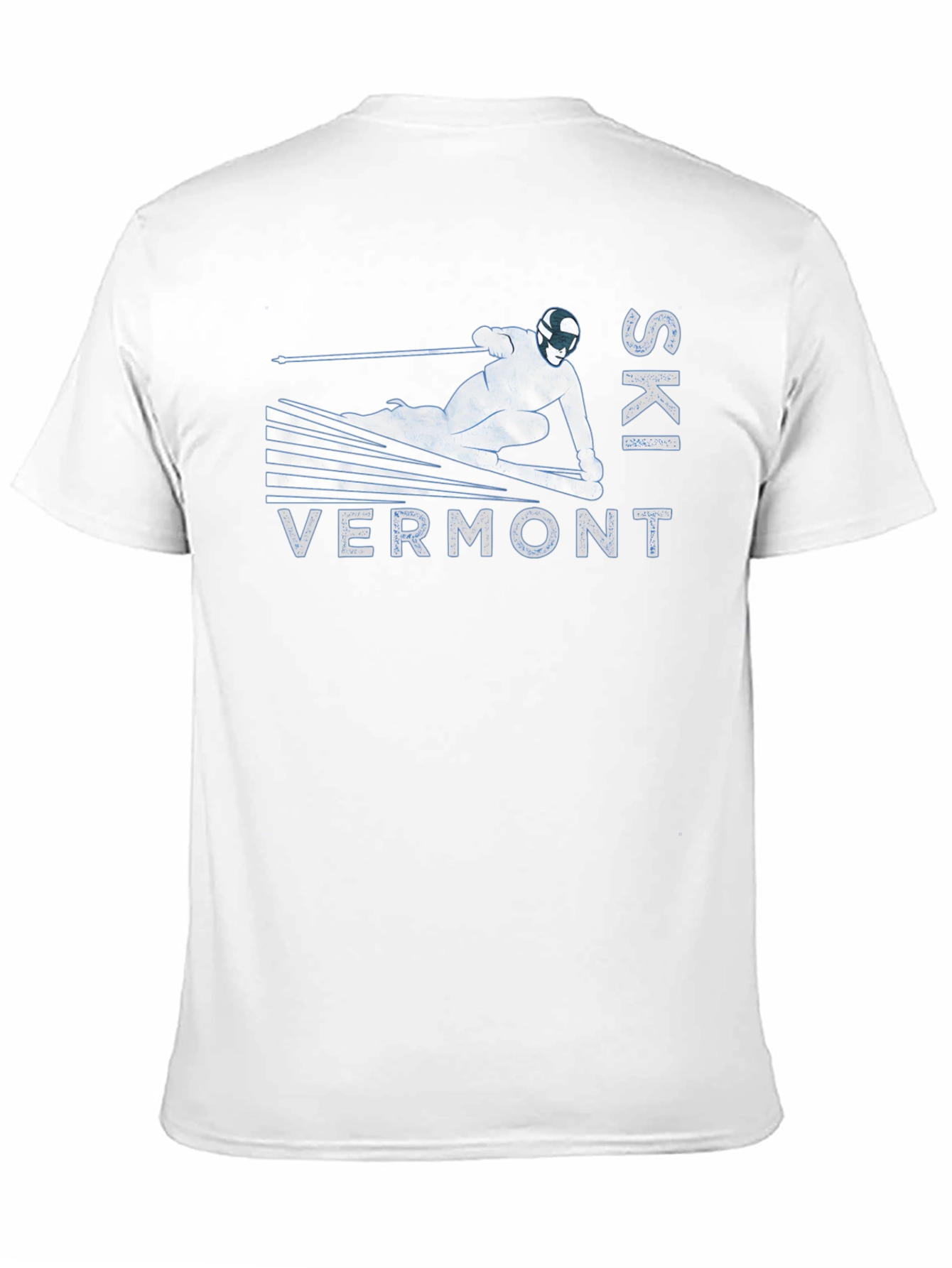 Black Ski Vermont Graphic Tee - Black Cotton T-Shirt view 11