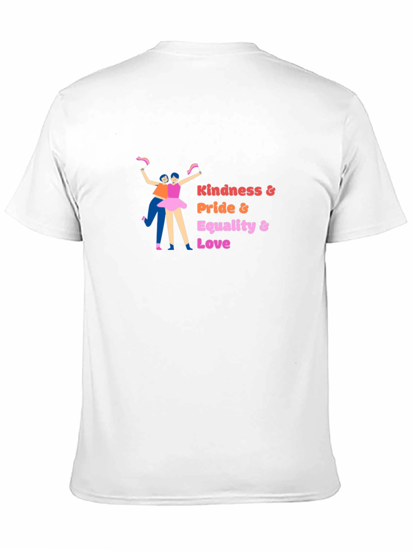 Black Kindness Pride Equality Love Graphic Tee - Black view 11