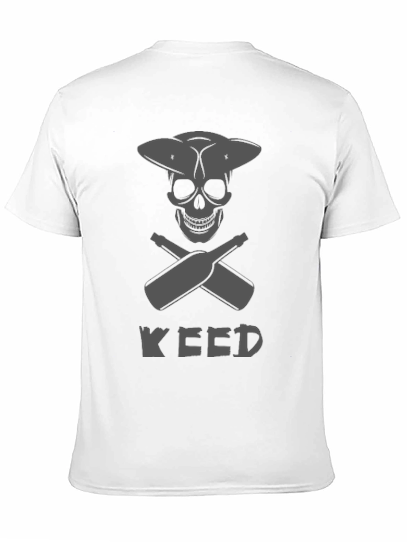 Skull & Crossed Bottles "Weed" T-Shirt - Black - 11