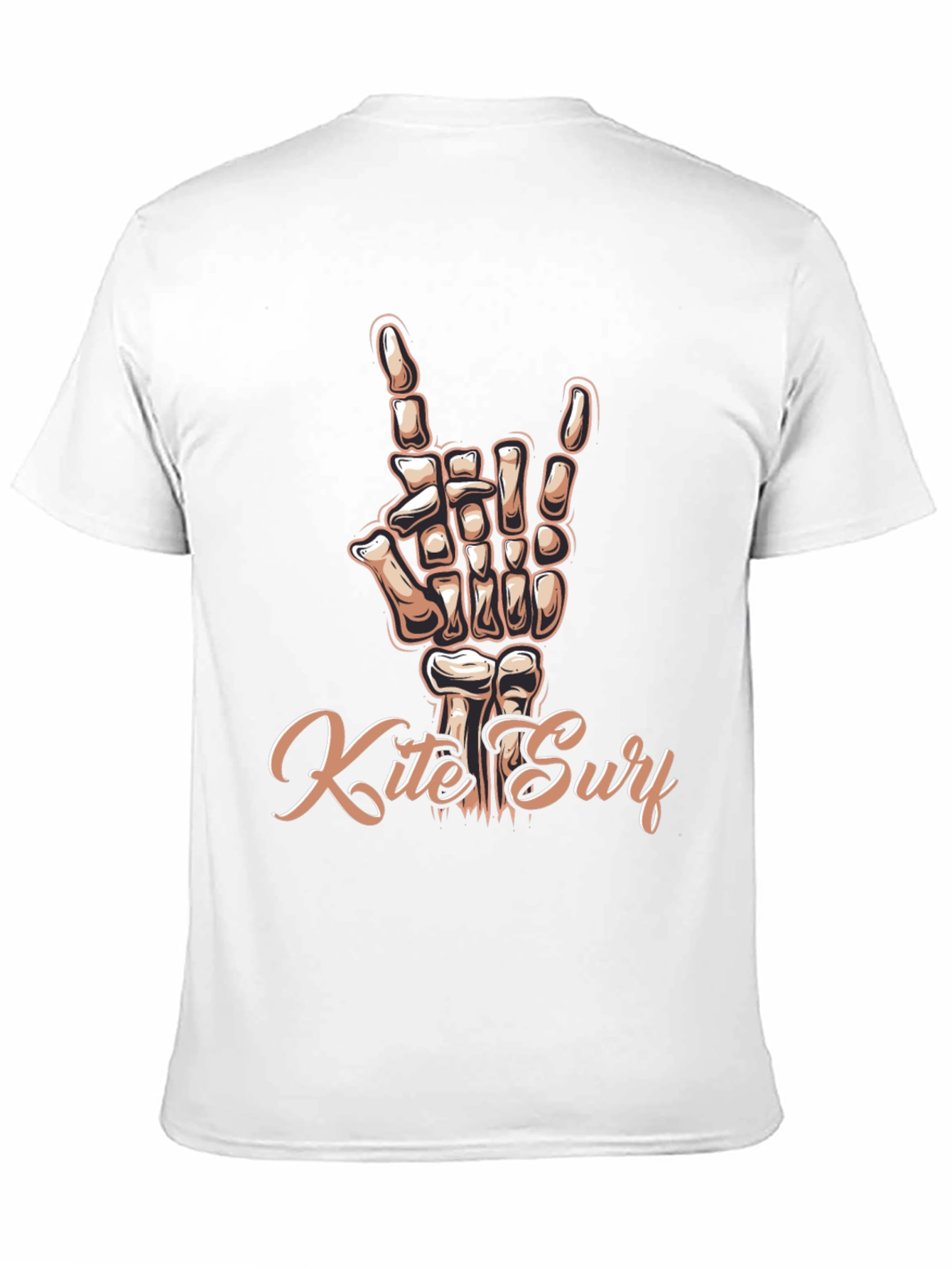 Black Kite Surf Skeleton Hand T-Shirt - Rock On! view 11