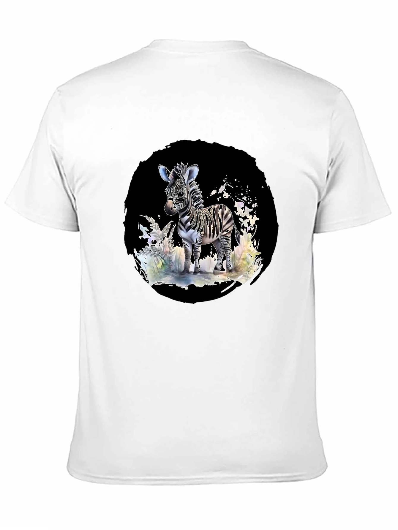 Black Zebra Graphic Tee - Stylish Black T-Shirt view 11