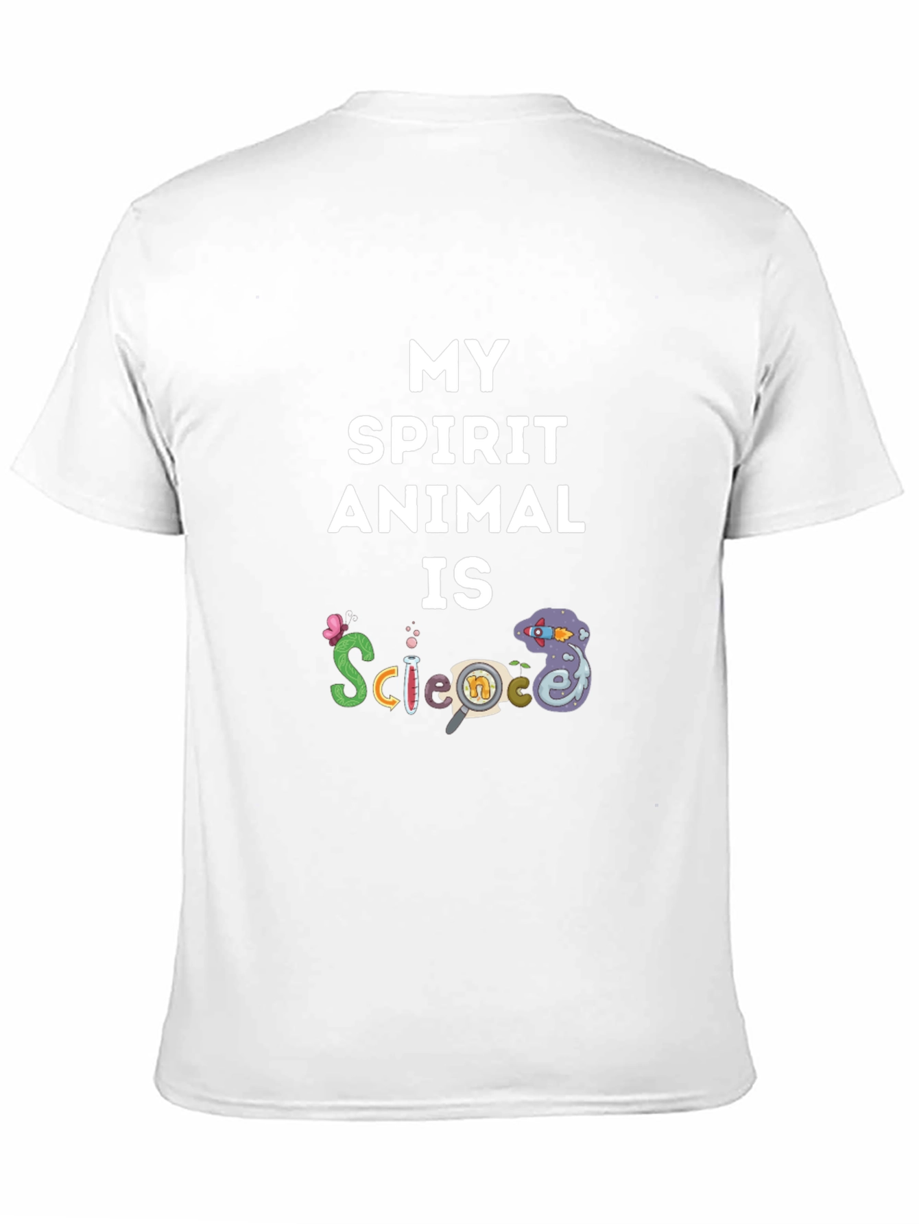 Black Science Spirit Animal Tee - Funny Educational T-Shirt view 11