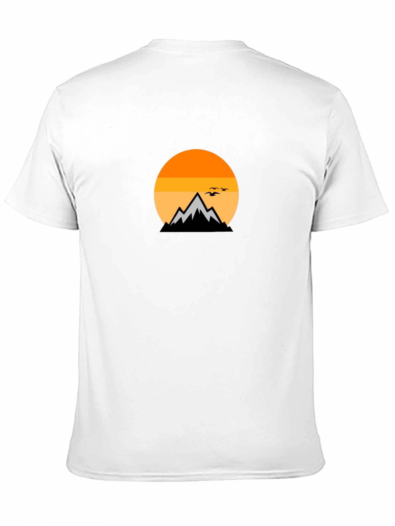 Black Mountain Sunset Graphic Tee - Black Cotton Comfort view 11