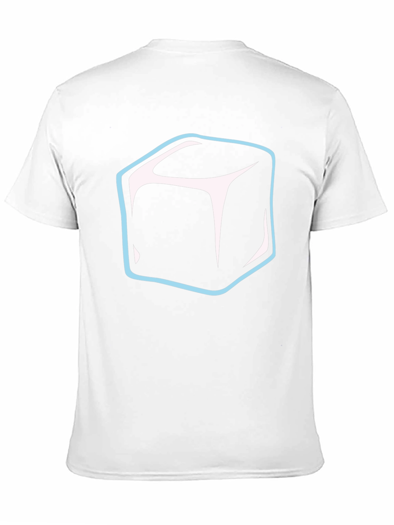 Black Cool Cube Graphic Tee - Modern Black T-Shirt view 11