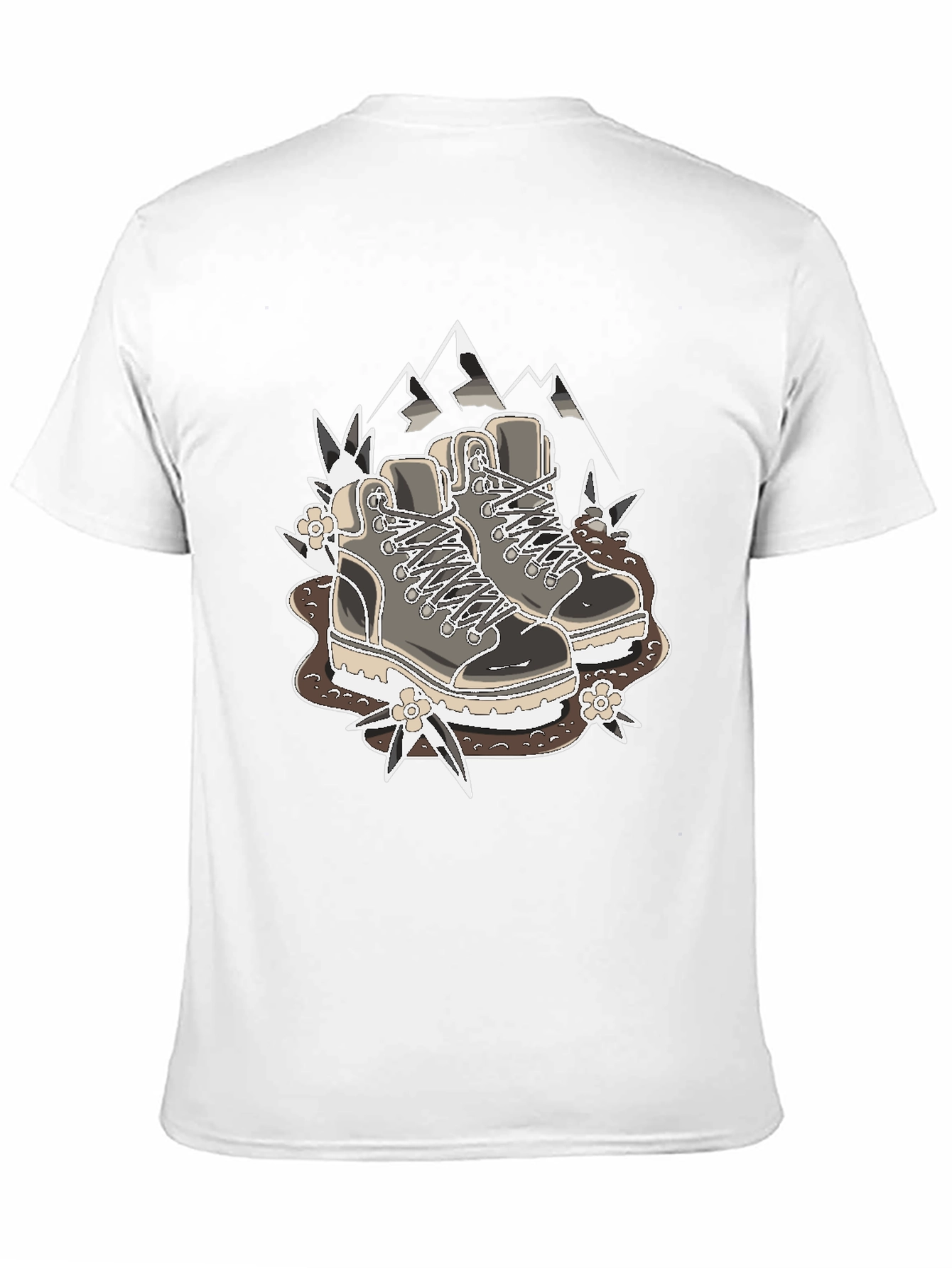 Black Hiking Boots Graphic T-Shirt - Outdoor Adventure Tee view 11