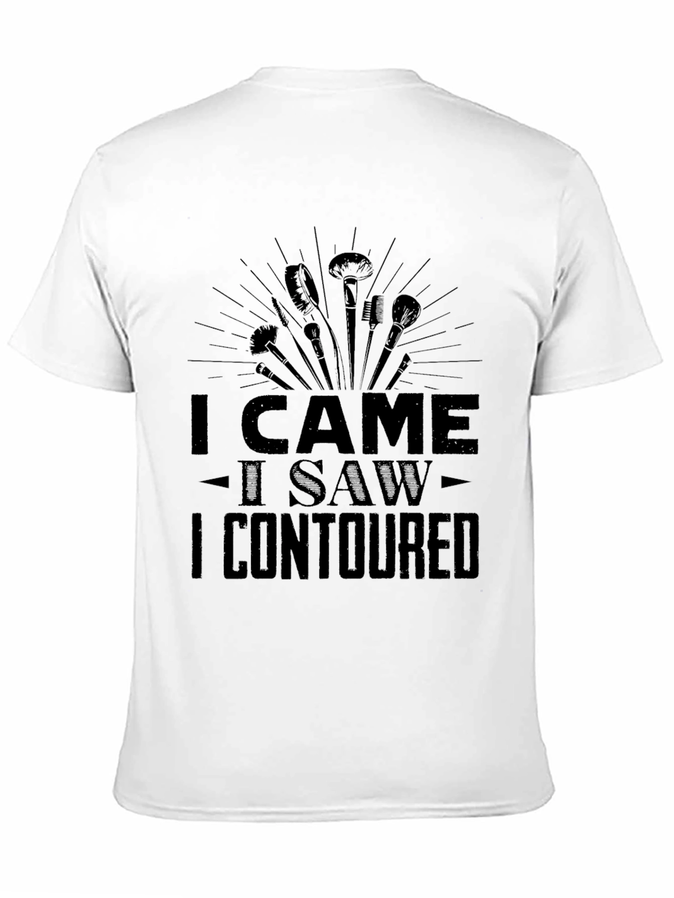 Black I Came I Saw I Contoured Black Graphic Tee view 11