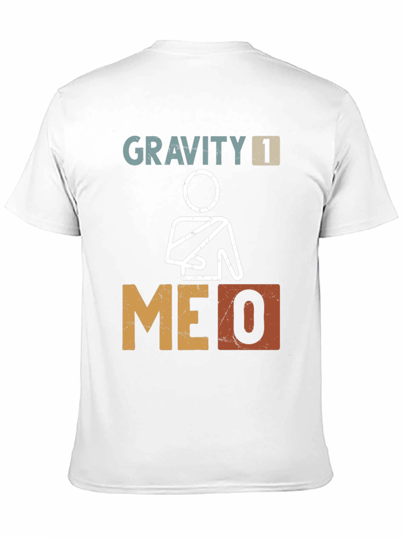 Black Gravity 1 Me 0 Broken Arm Graphic Tee view 11