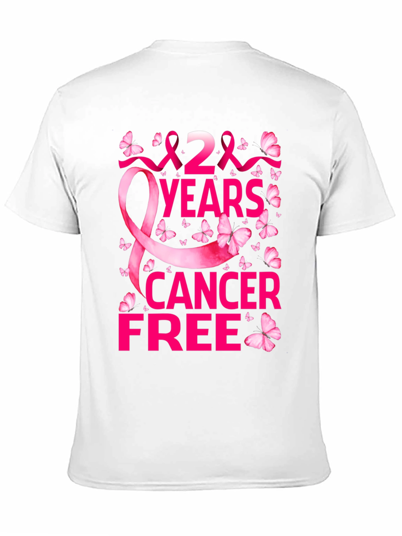 Black 2 Years Cancer Free T-Shirt view 11