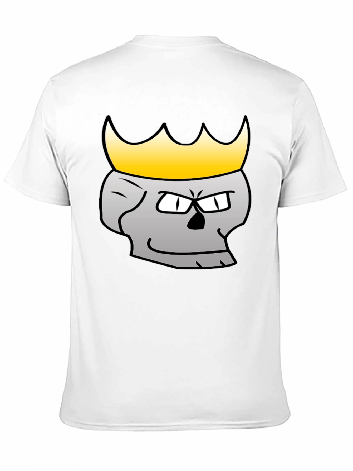 Black King Skull Graphic T-Shirt - Black Cotton Tee view 11