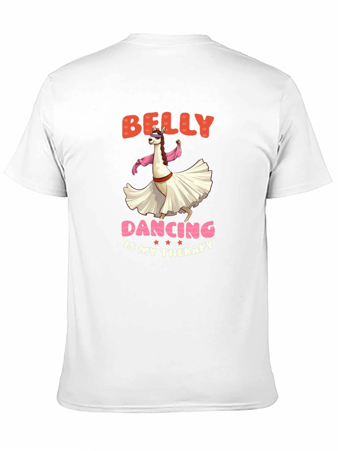 Black Belly Dancing Llama T-Shirt - Therapy Tee view 11