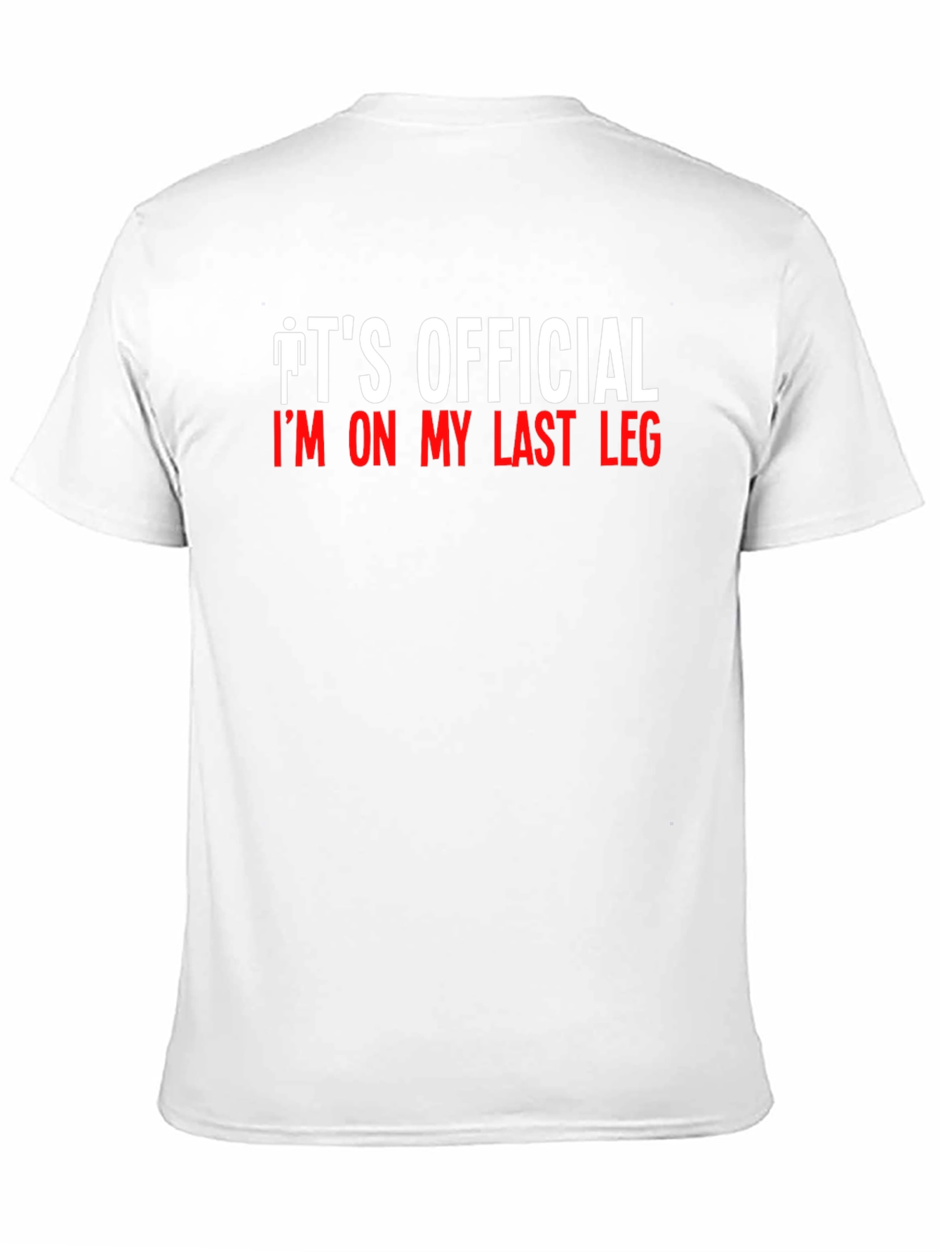 Black Men's "Last Leg" Graphic T-Shirt view 11