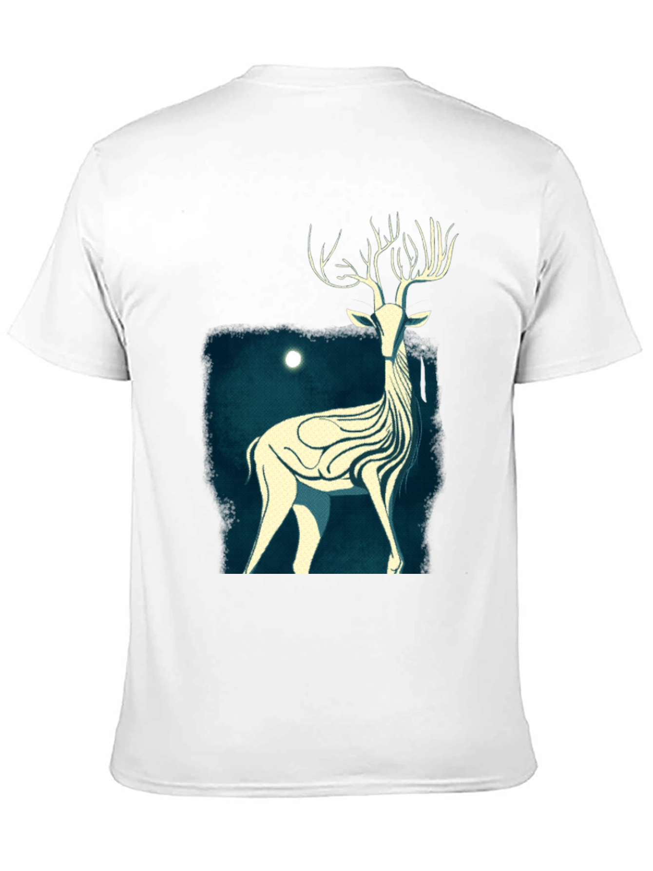 Black Mystic Stag Graphic Tee - Black Cotton T-Shirt view 11