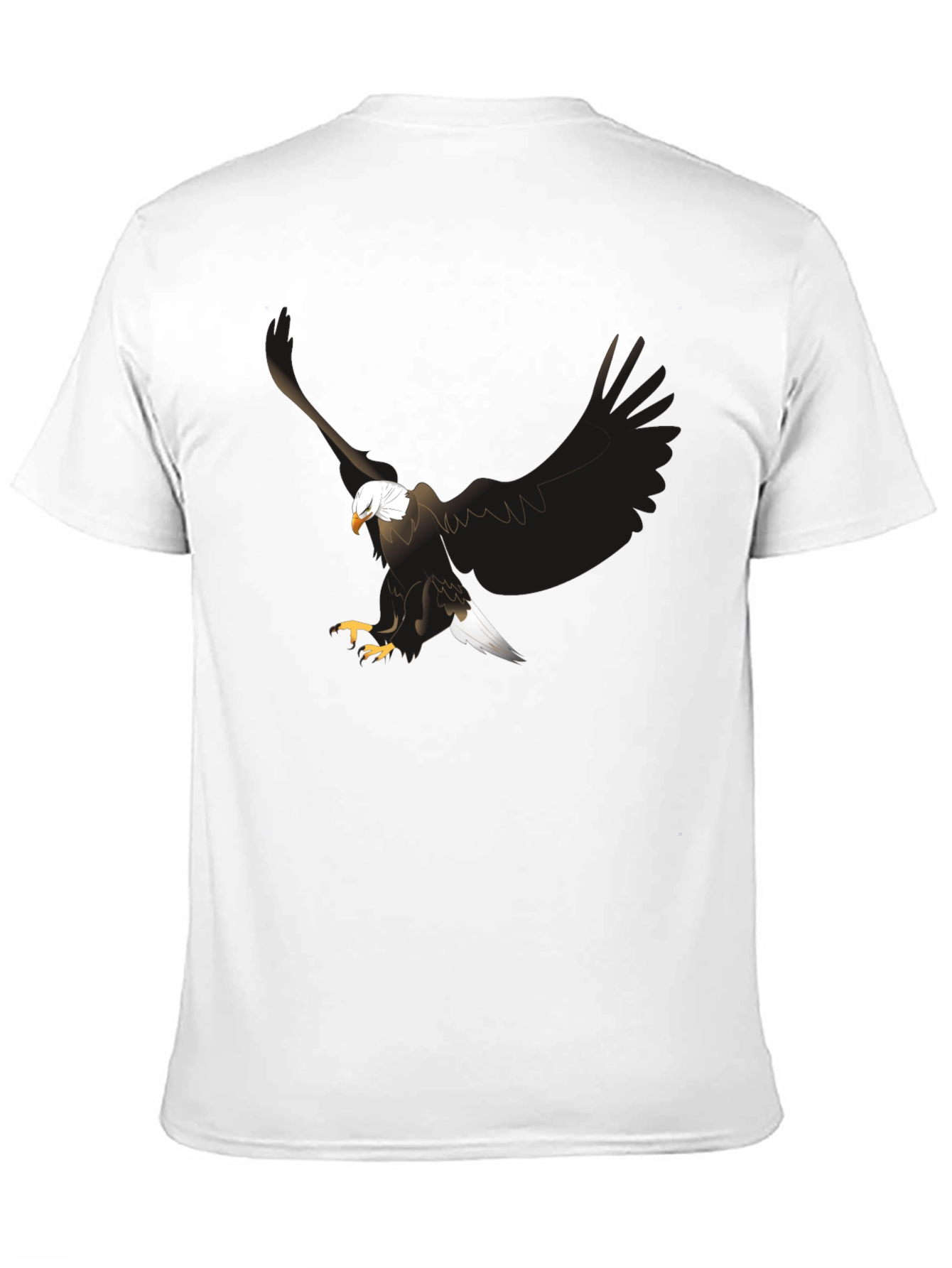 Black Eagle Graphic Print Black T-Shirt view 11
