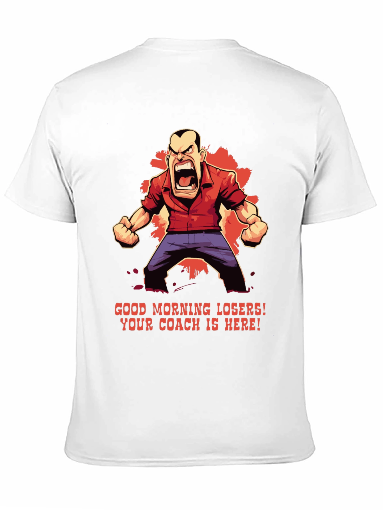 Black Good Morning Losers Coach T-Shirt view 11