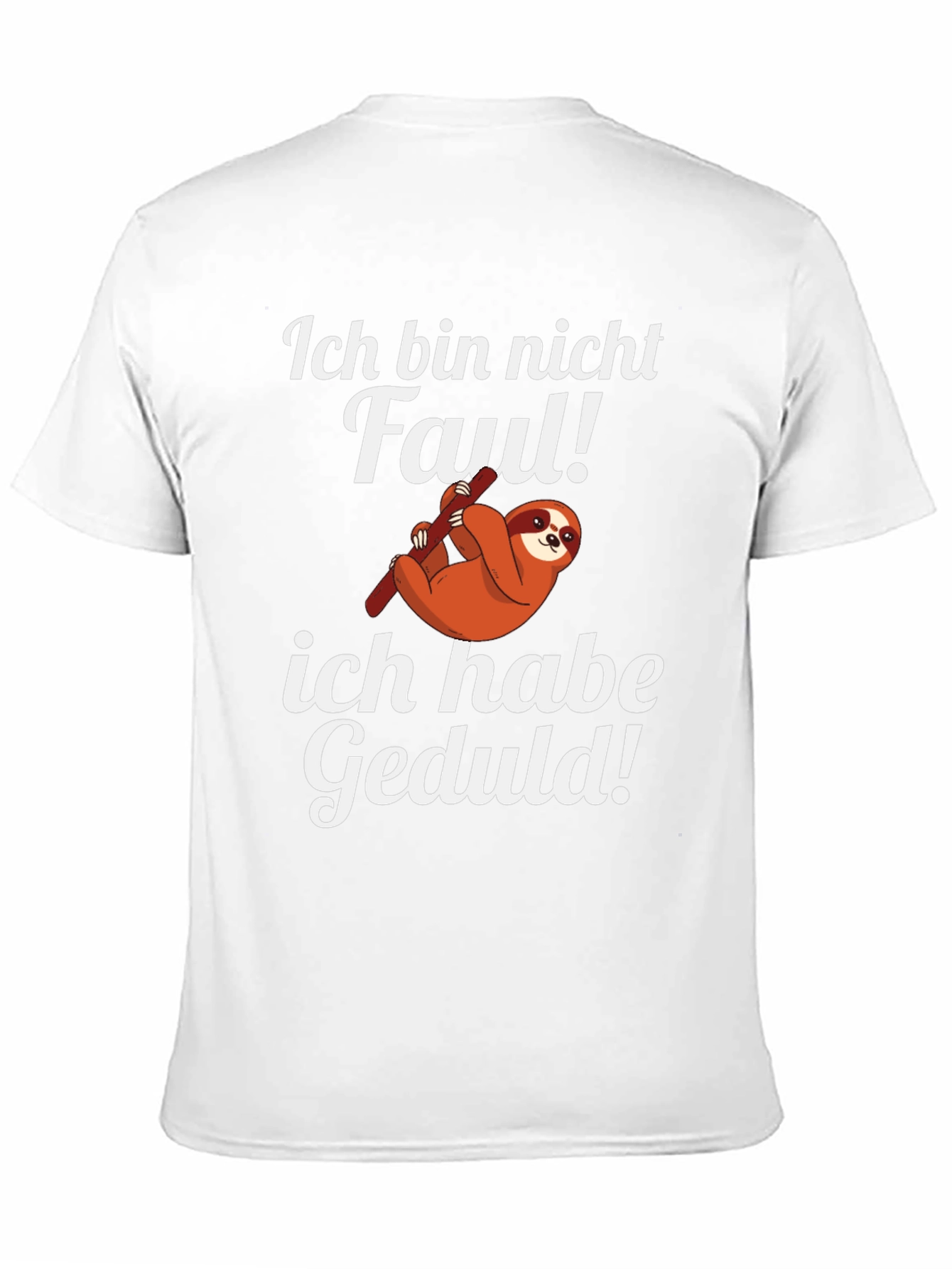 Black Ich Bin Nicht Faul T-Shirt Sloth Graphic Tee view 11