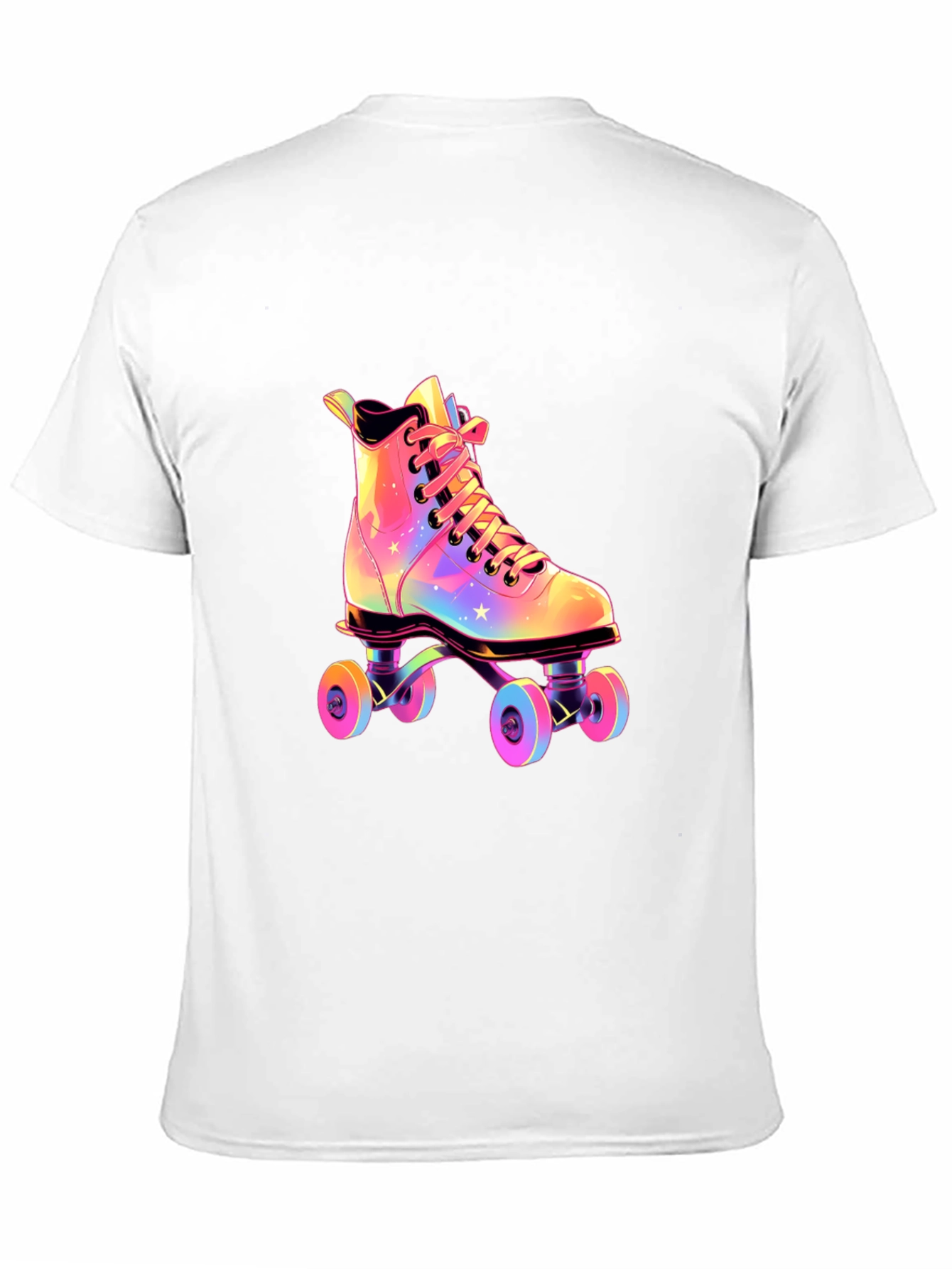 Black Retro Roller Skate T-Shirt view 11