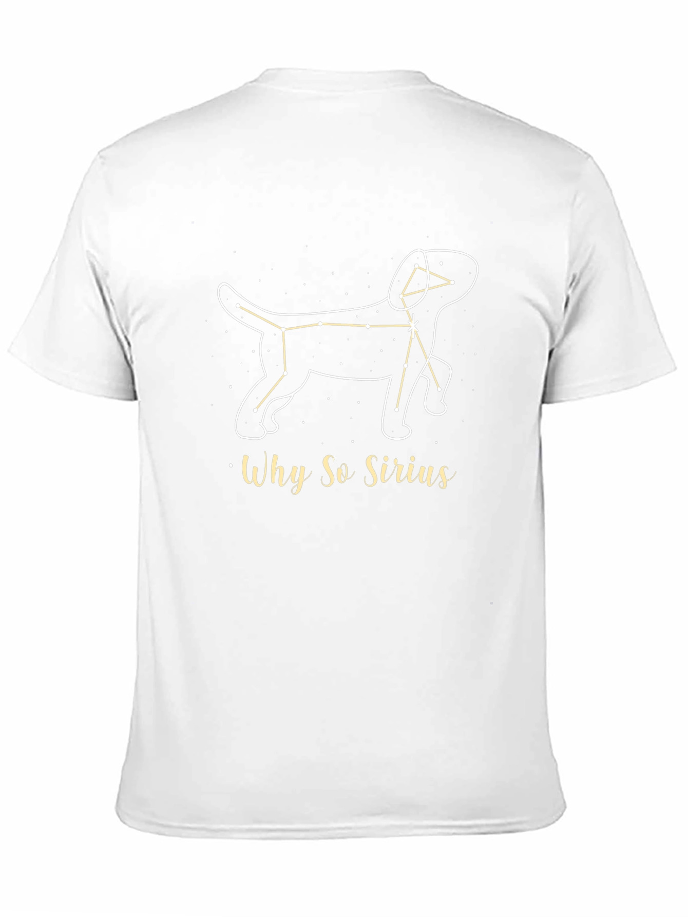Black Why So Sirius Constellation Dog T-Shirt view 11