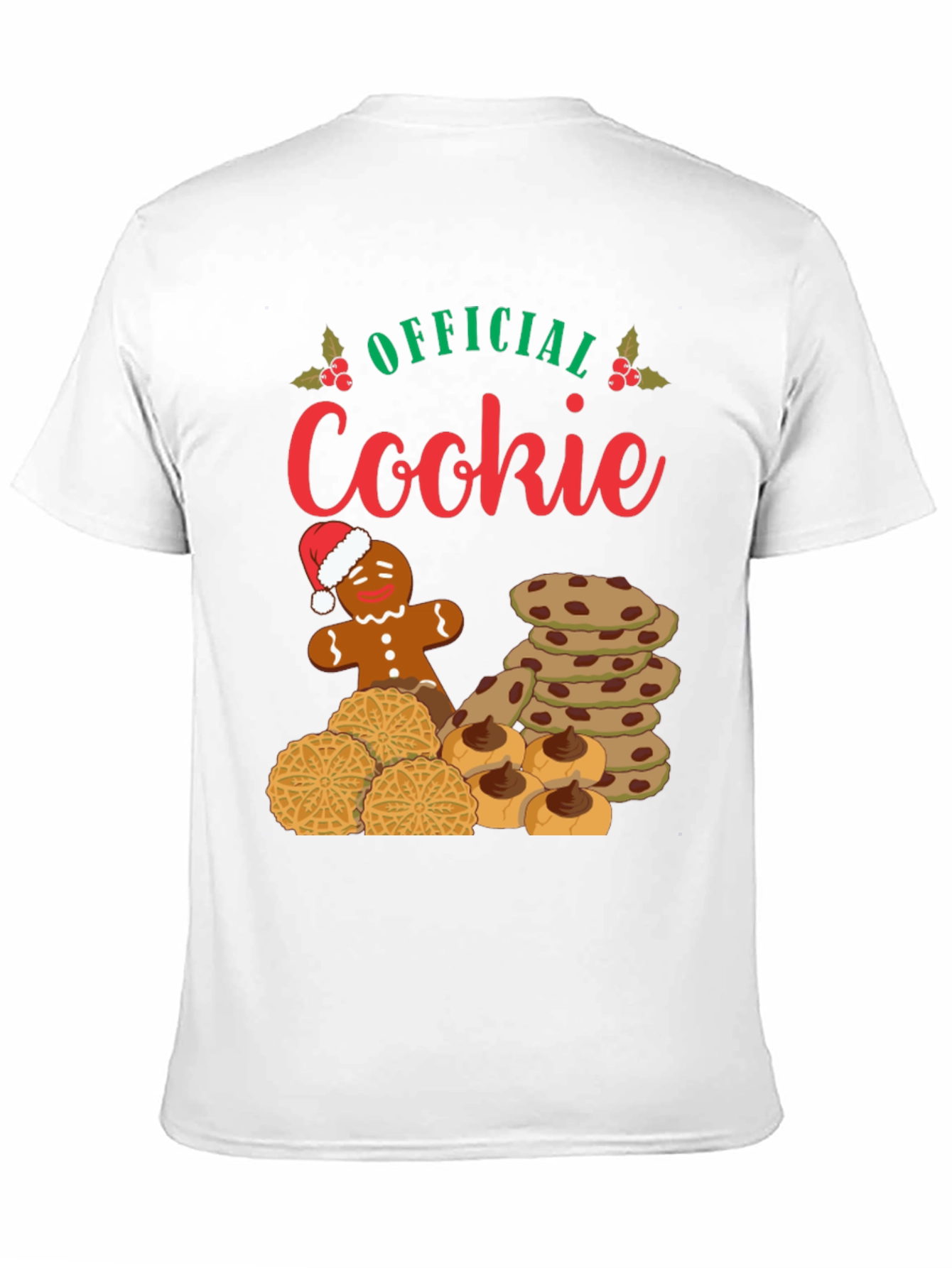 Black Official Cookie Christmas T-Shirt view 11