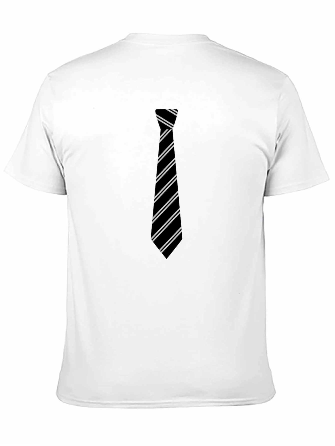 Black Tie Graphic Black T-Shirt view 11