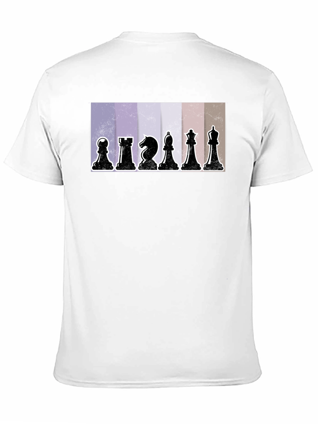 Black Chess Pieces Graphic Tee - Stylish Black Cotton T-Shirt view 11