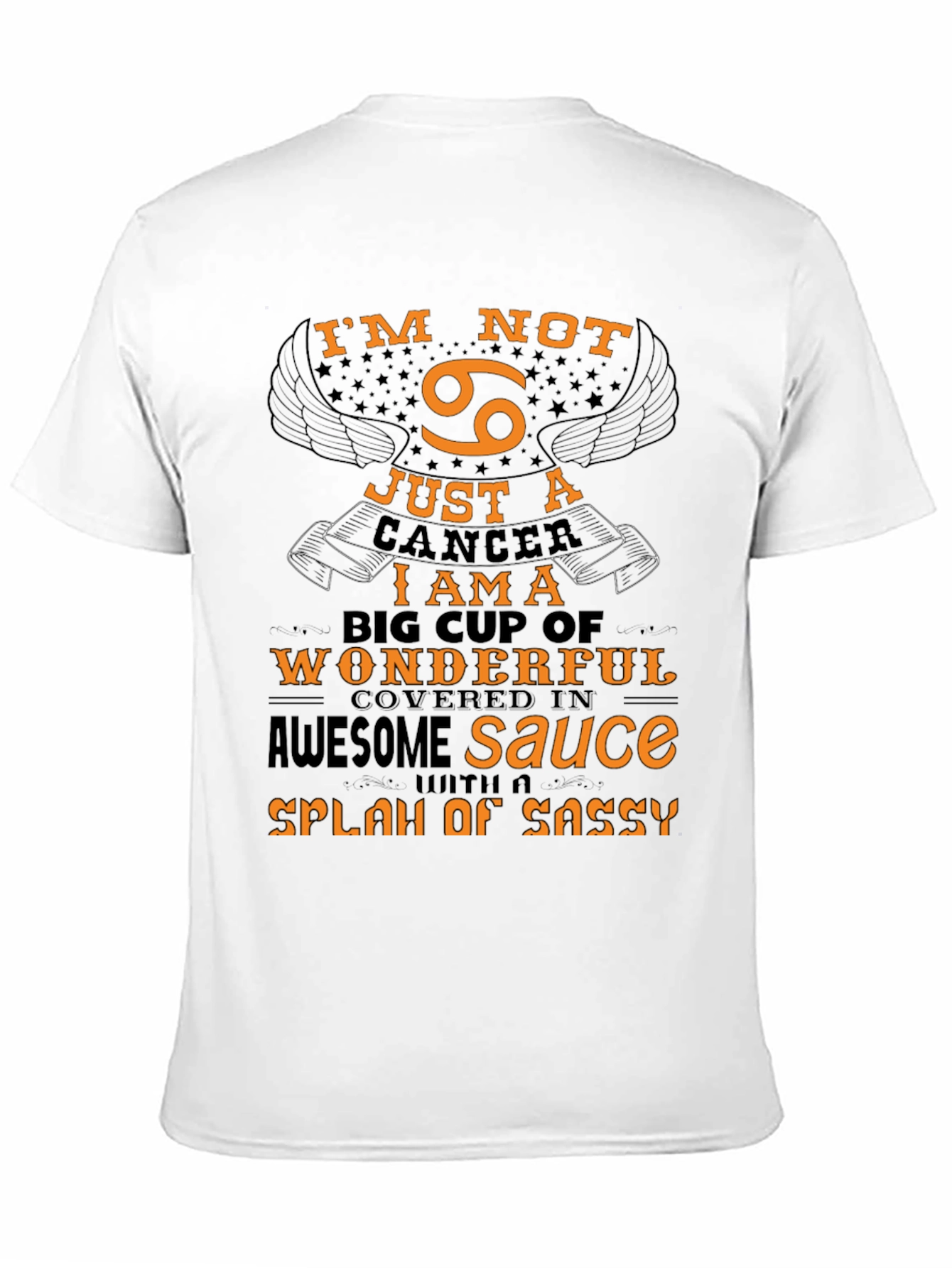 Black Cancer Zodiac T-Shirt: I'm Not Just a Cancer! view 11