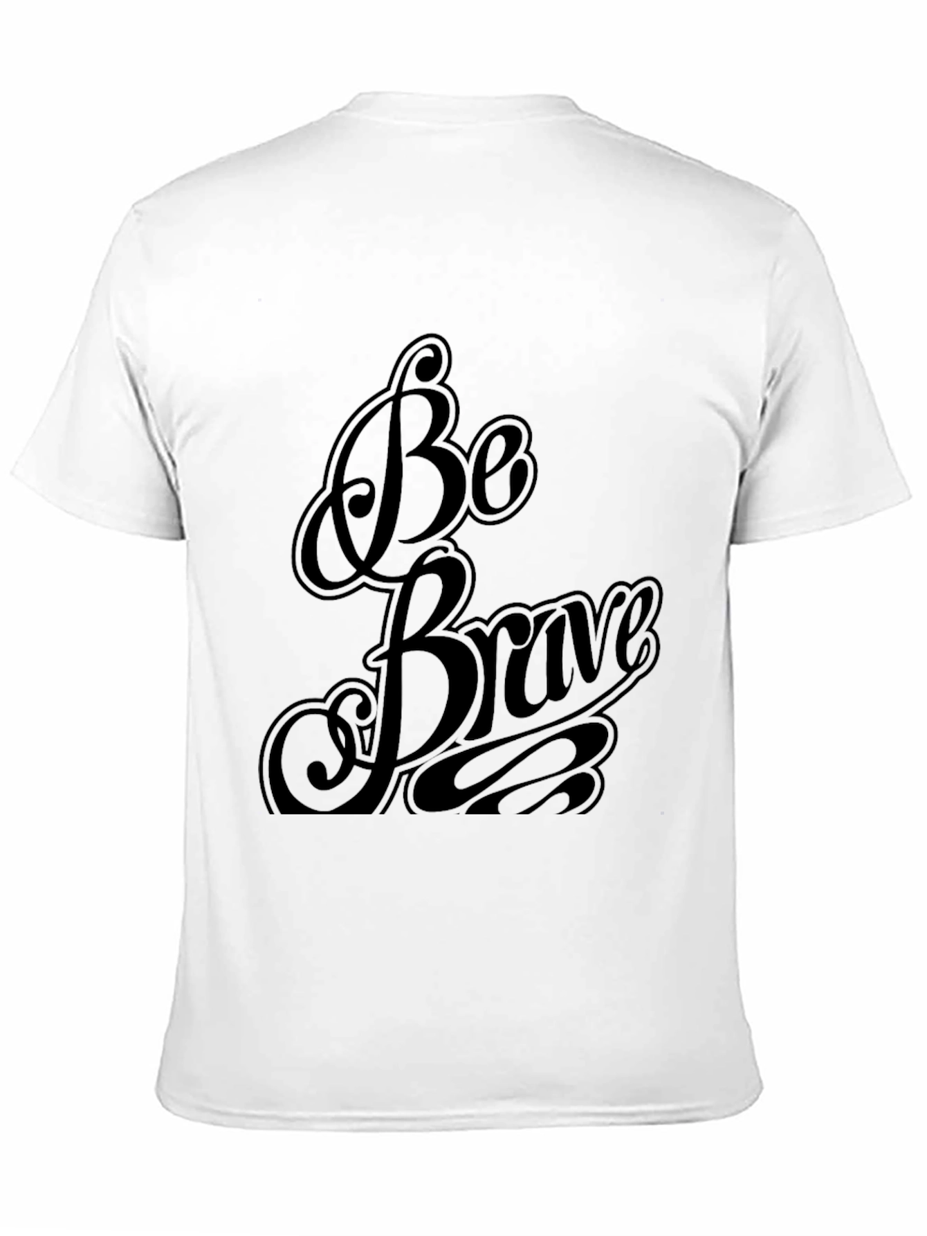Black Be Brave Black Graphic Tee view 11