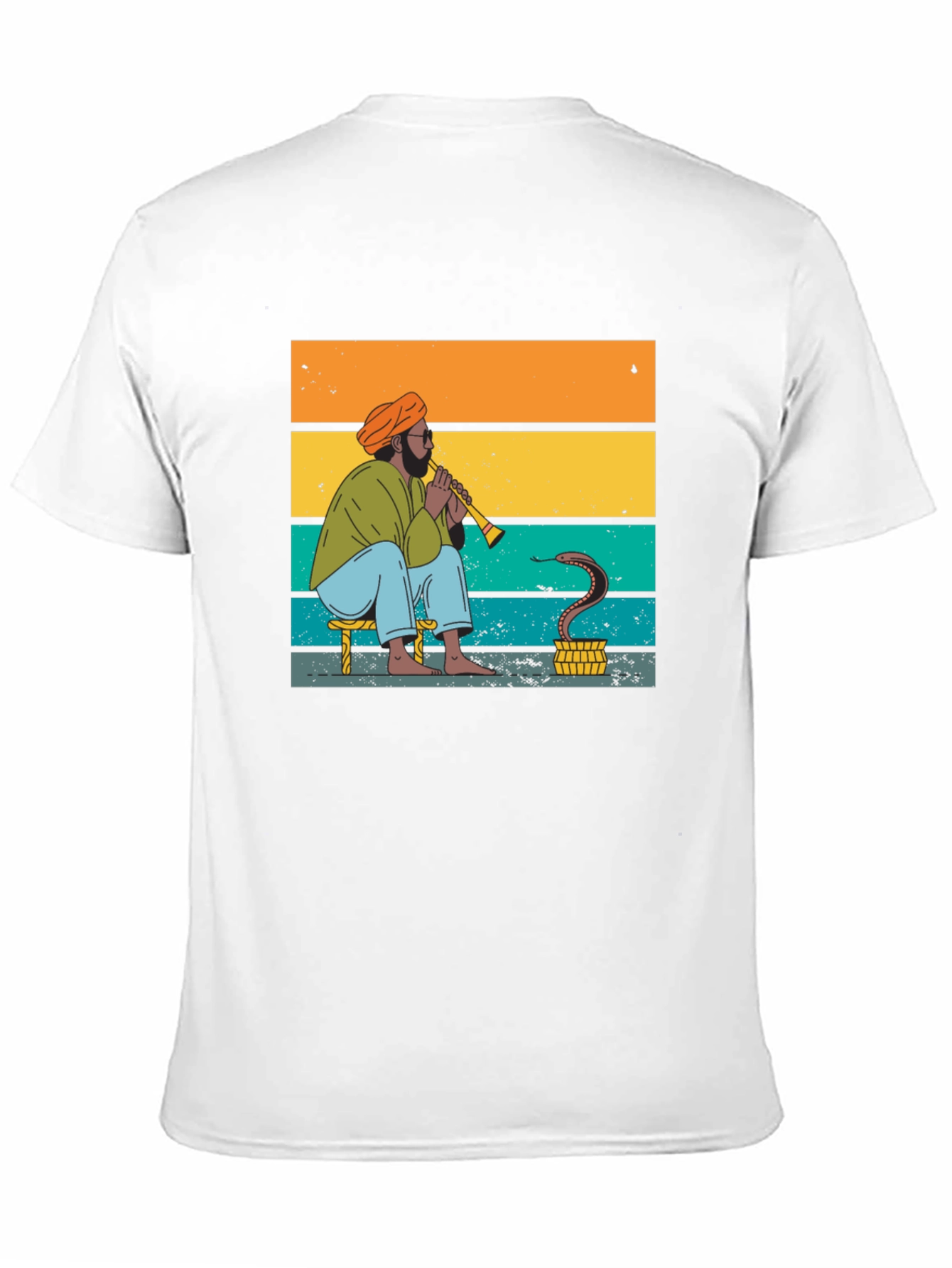 Black Snake Charmer Tee - Retro Style Graphic T-Shirt view 11