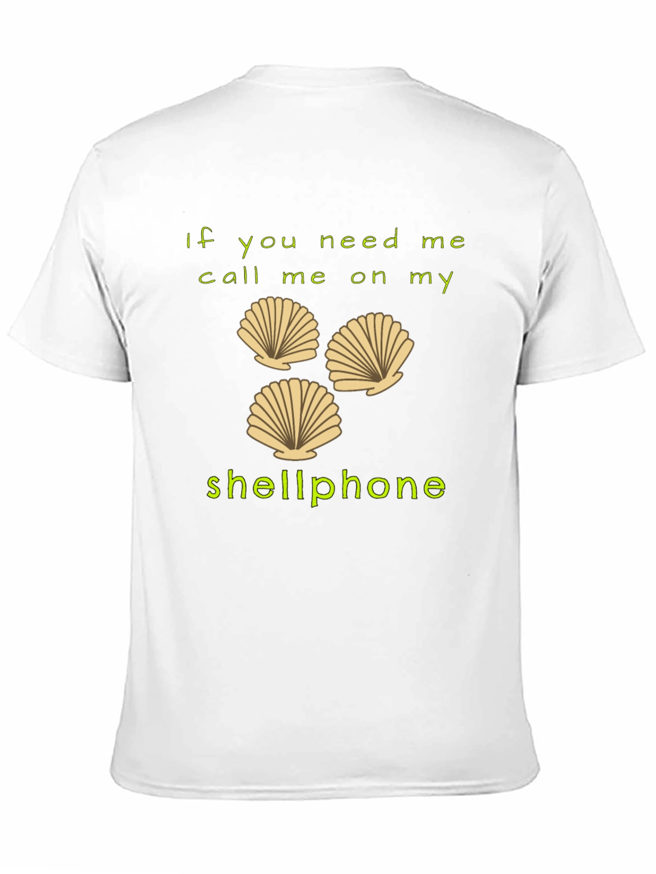 Black Shellphone T-Shirt - Funny Beach Humor Tee view 11