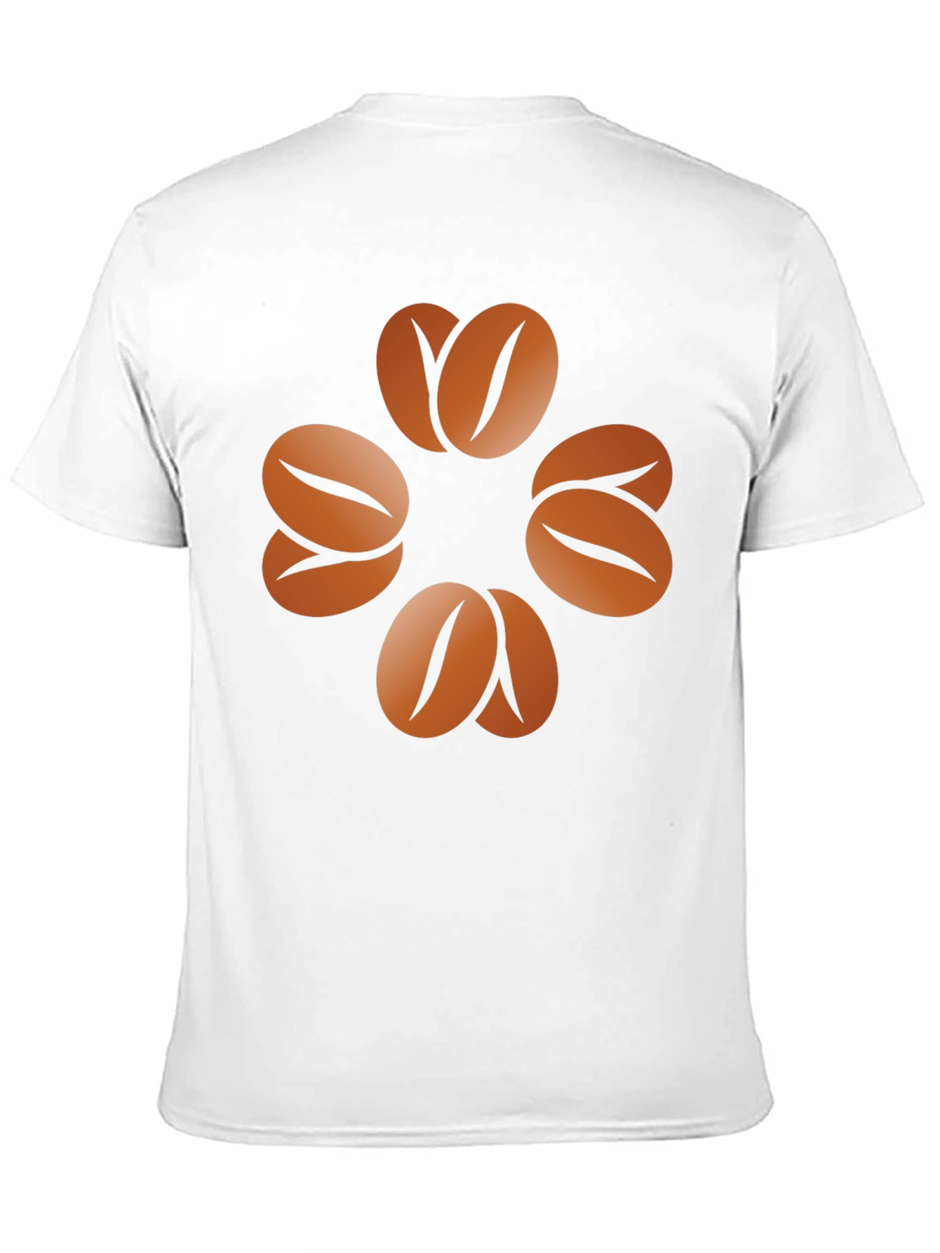 Black Coffee Bean Clover T-Shirt - Unisex Graphic Tee view 11