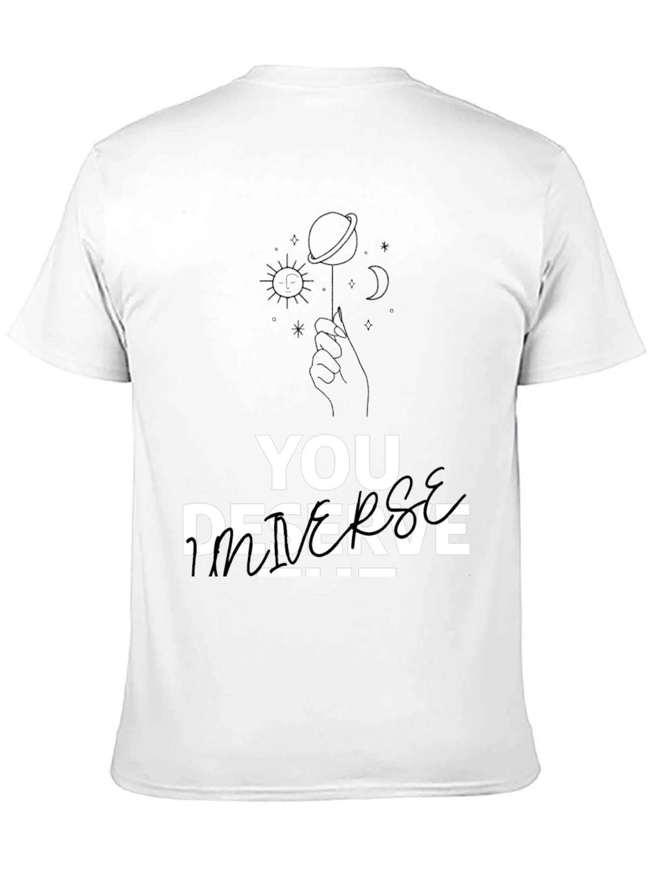 Black You Deserve Peace T-Shirt - Black Graphic Tee view 11