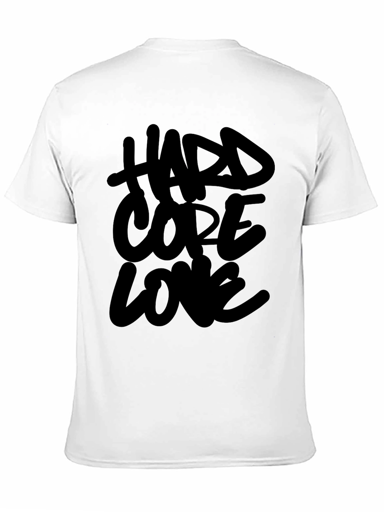 Black Hardcore Love Black T-Shirt view 11