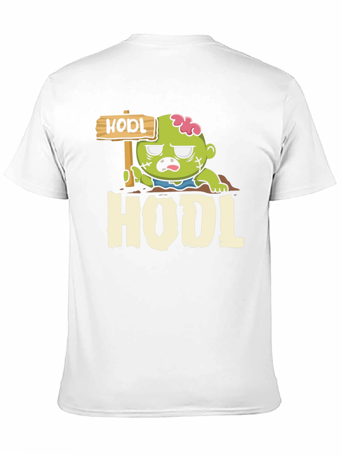 Black Zombie HODL T-Shirt - Crypto Investor Apparel view 11