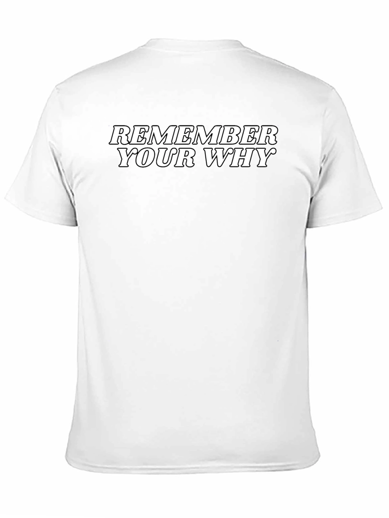 Black Remember Your Why Motivational Black T-Shirt view 11