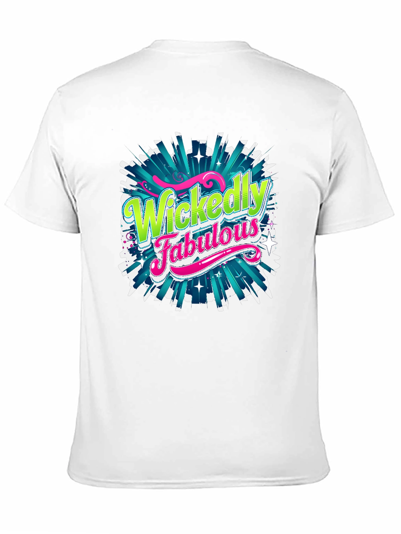 Black Wickedly Fabulous Graphic Tee - Black Cotton T-Shirt view 11