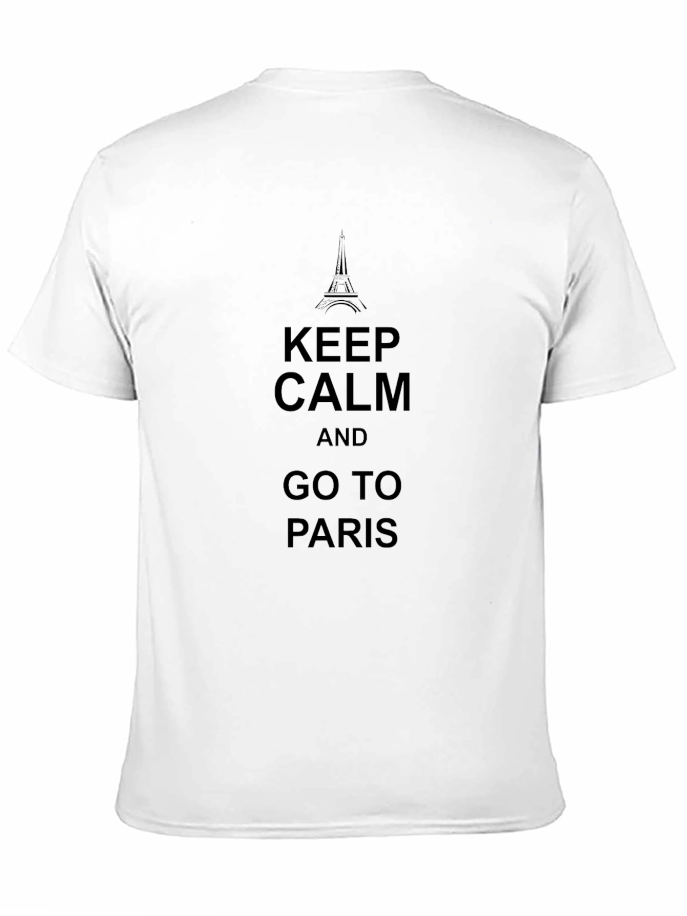 Black Keep Calm and Go To Paris Black T-Shirt view 11