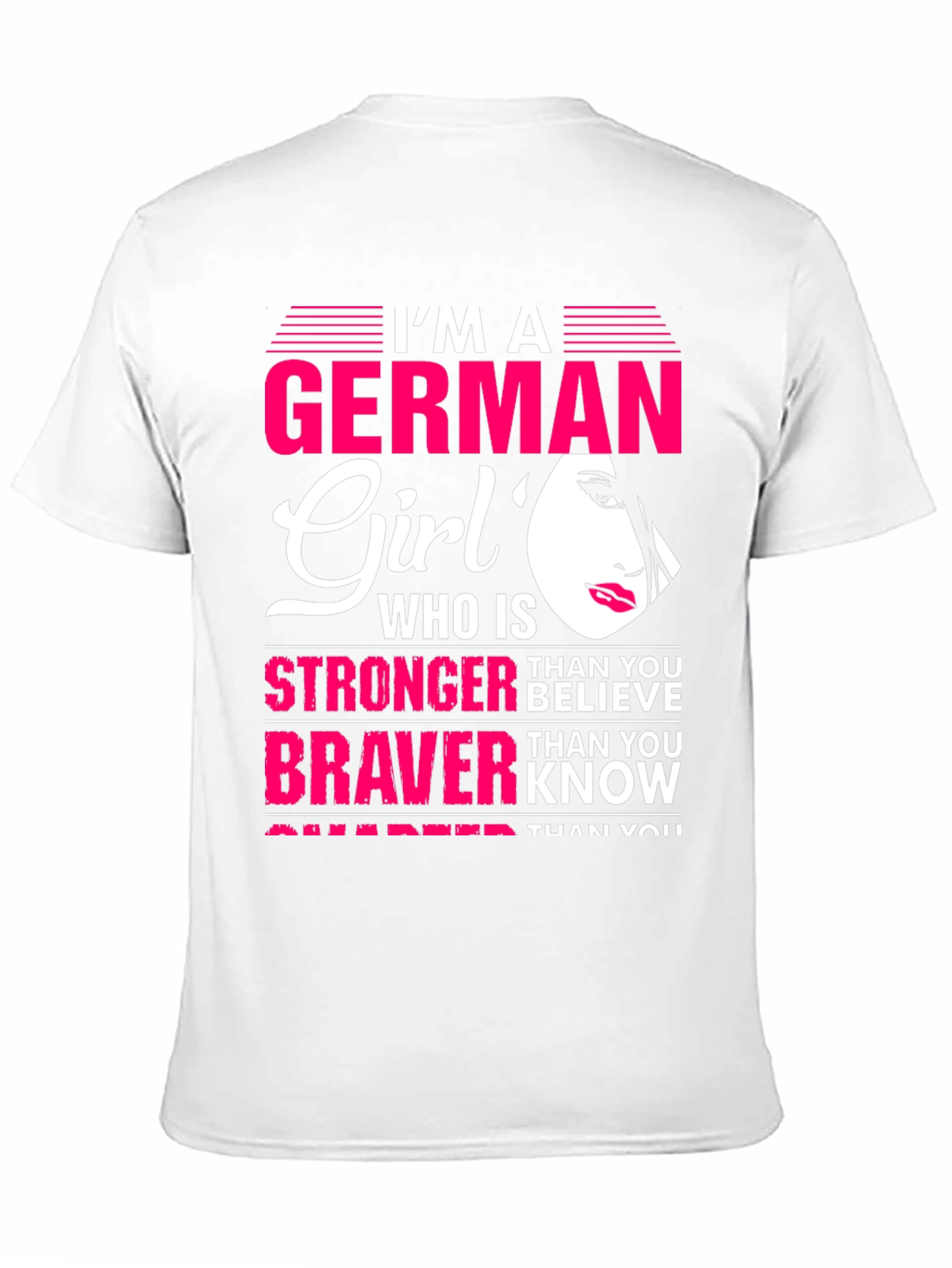 Black German Girl Graphic T-Shirt - Strong, Brave & Smart view 11