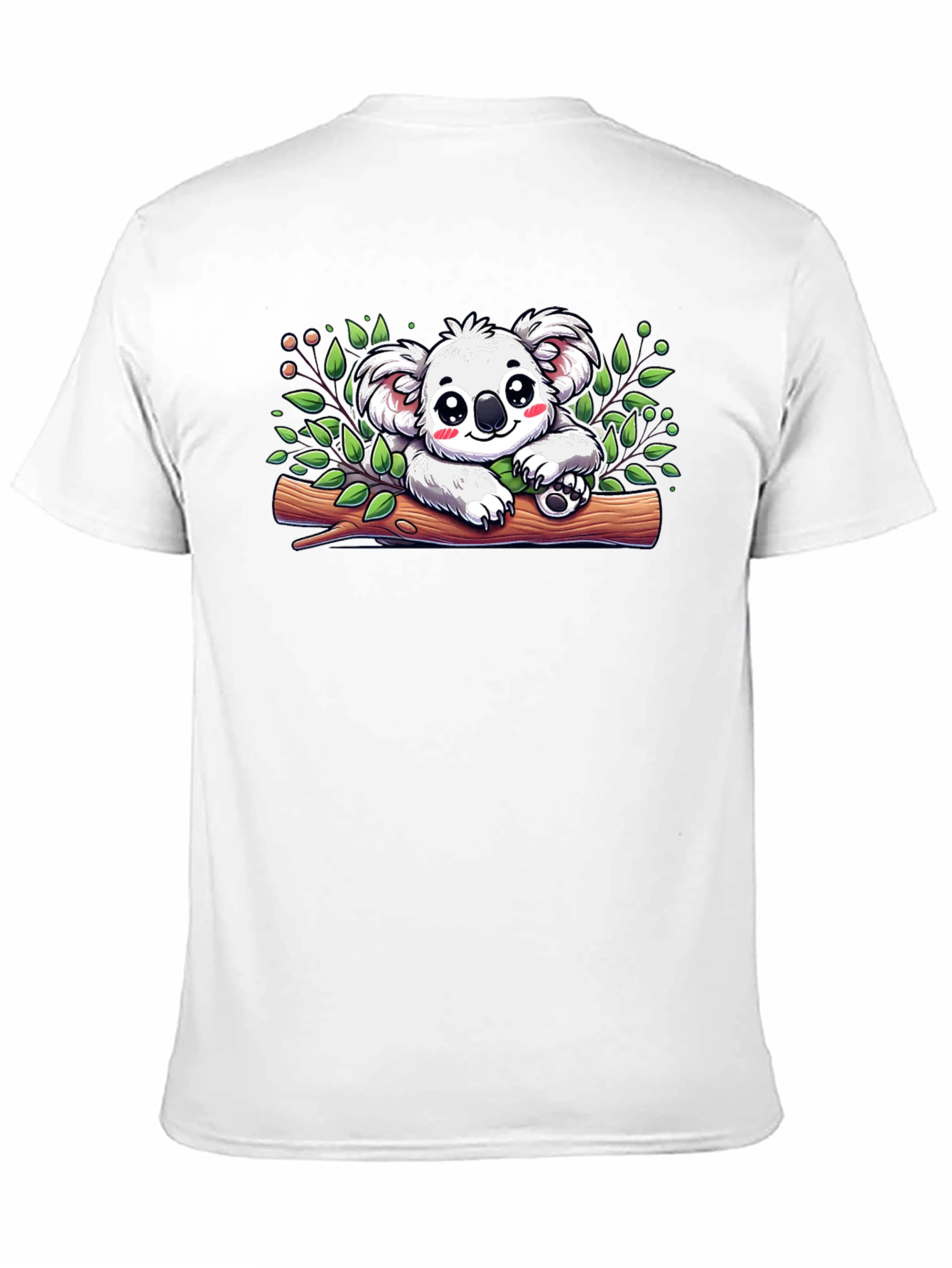 Black Koala Bear Graphic Black T-Shirt view 11