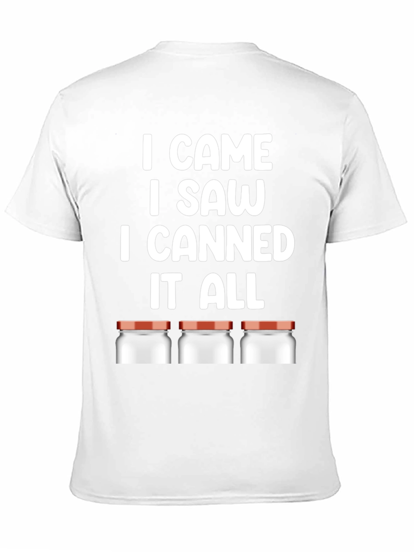 Black I CAME I SAW I CANNED T-Shirt view 11