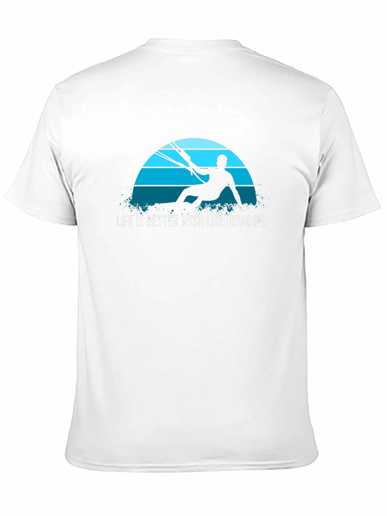 Black Life is Better with Kiteboarding T-Shirt view 11