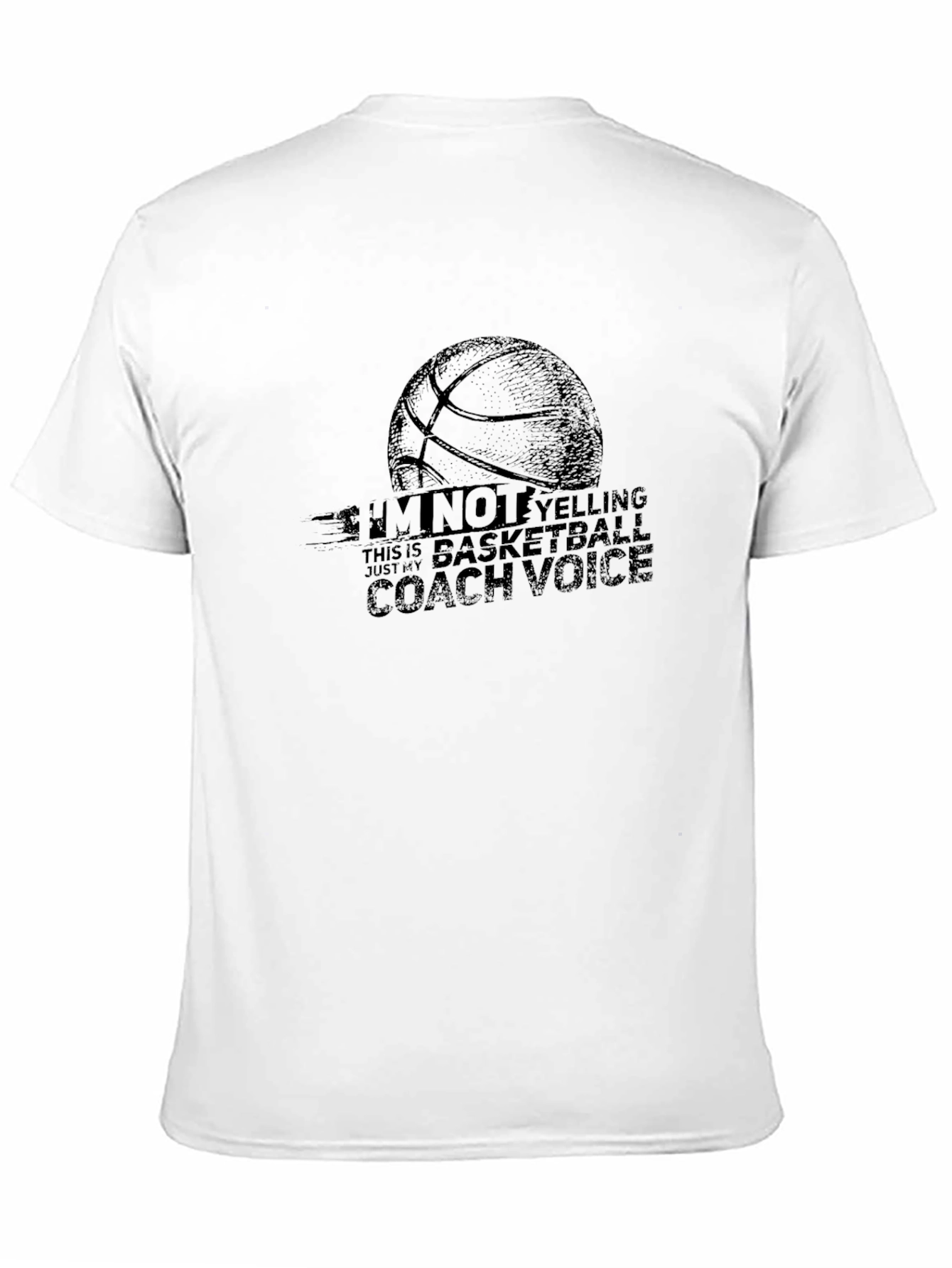 Black Basketball Coach Voice T-Shirt view 11